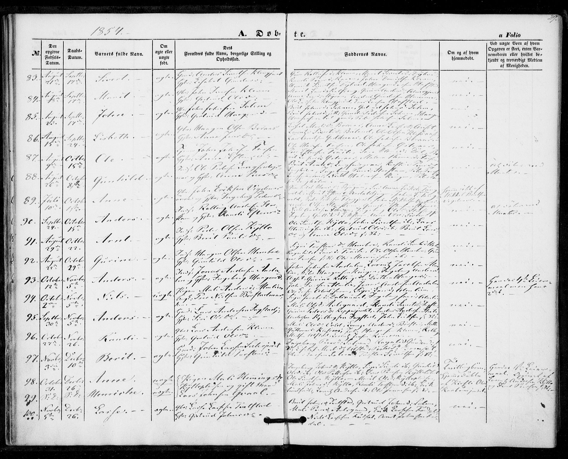 Ministerialprotokoller, klokkerbøker og fødselsregistre - Nord-Trøndelag, SAT/A-1458/703/L0028: Parish register (official) no. 703A01, 1850-1862, p. 29