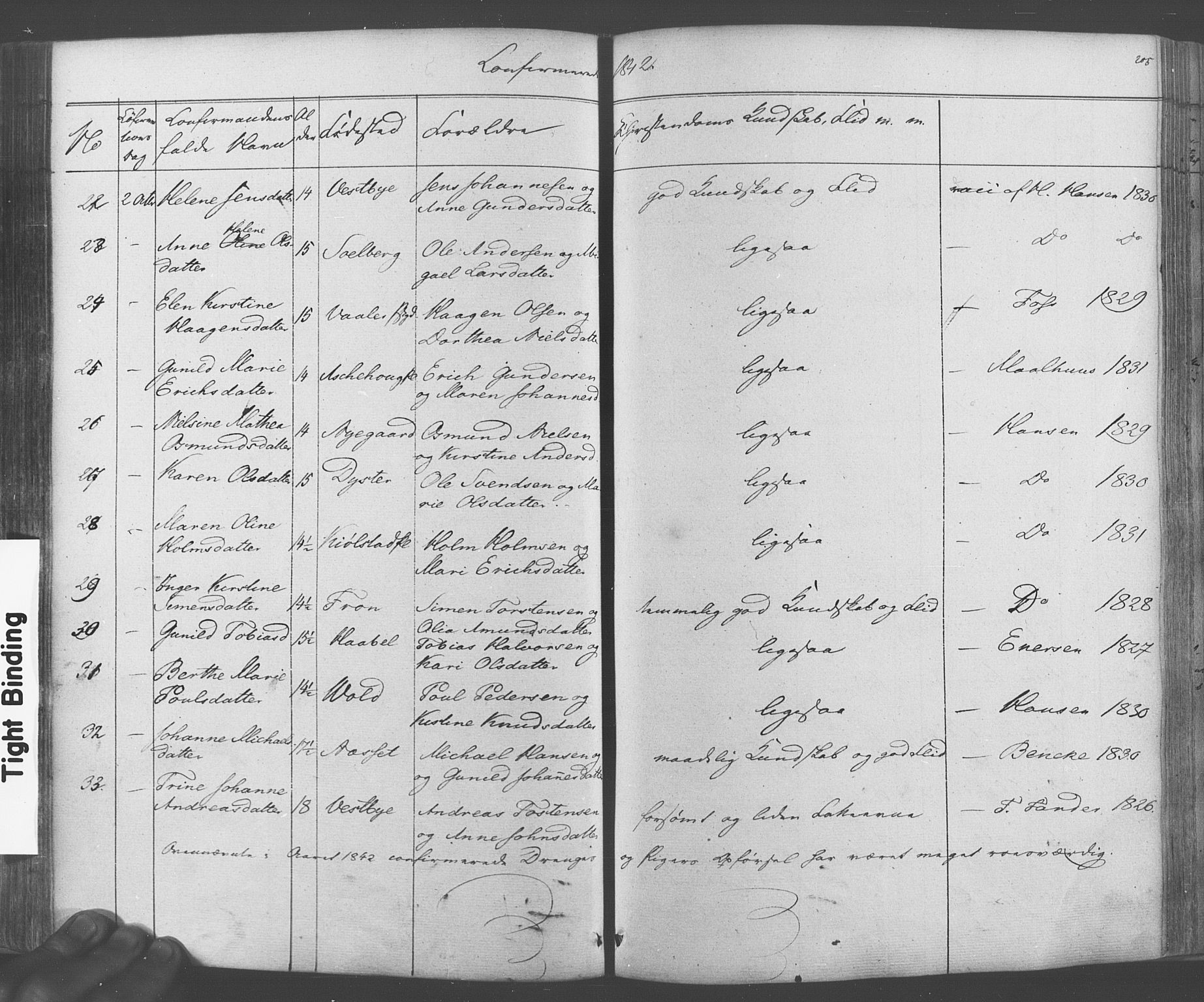 Ås prestekontor Kirkebøker, AV/SAO-A-10894/F/Fa/L0006: Parish register (official) no. I 6, 1841-1853, p. 204-205