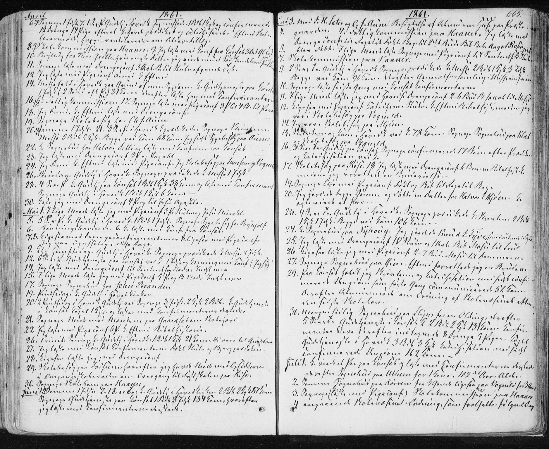 Ministerialprotokoller, klokkerbøker og fødselsregistre - Sør-Trøndelag, SAT/A-1456/678/L0899: Parish register (official) no. 678A08, 1848-1872, p. 665