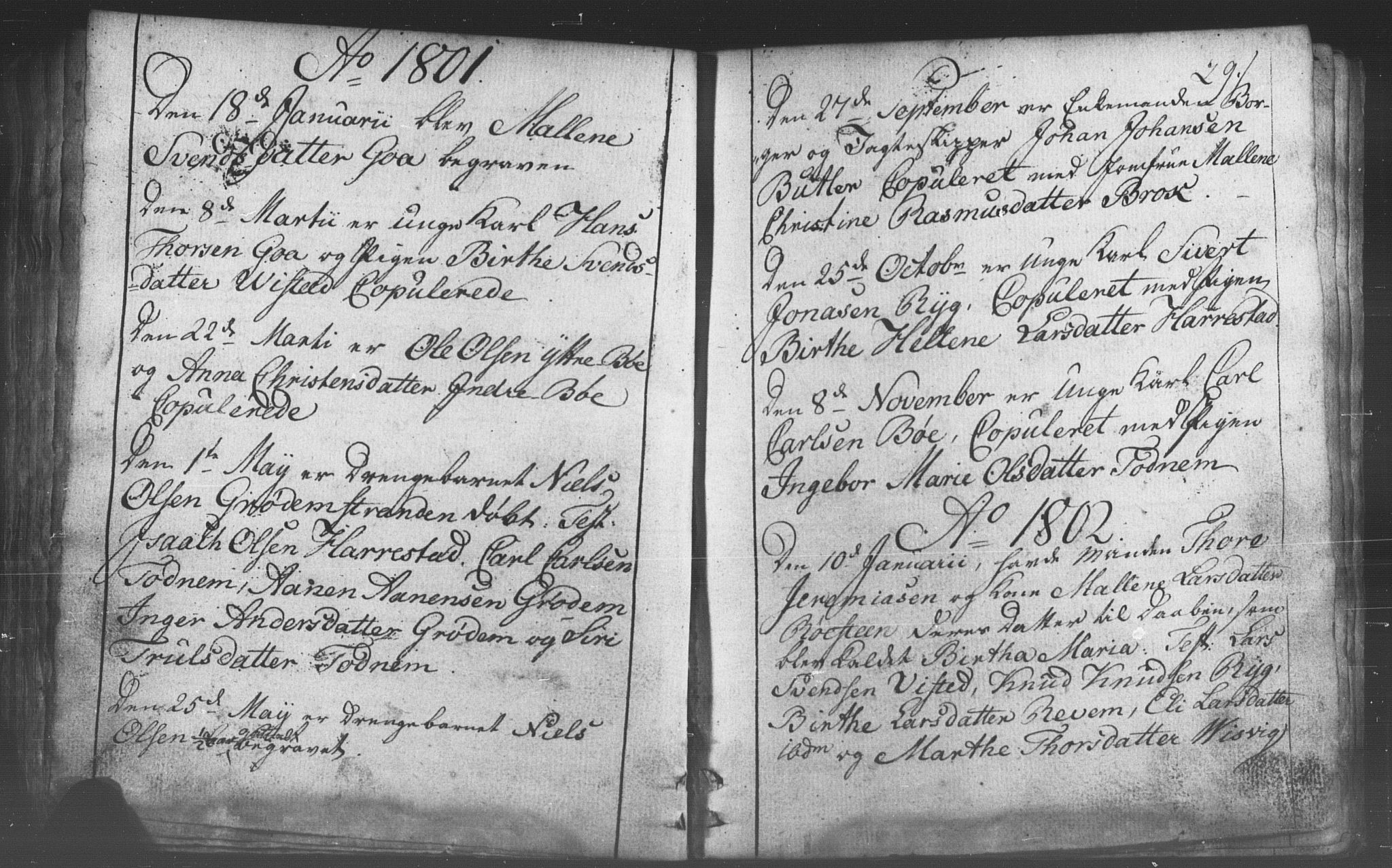 Domkirken sokneprestkontor, SAST/A-101812/001/30/30BB/L0006: Parish register (copy) no. B 6, 1783-1815, p. 29