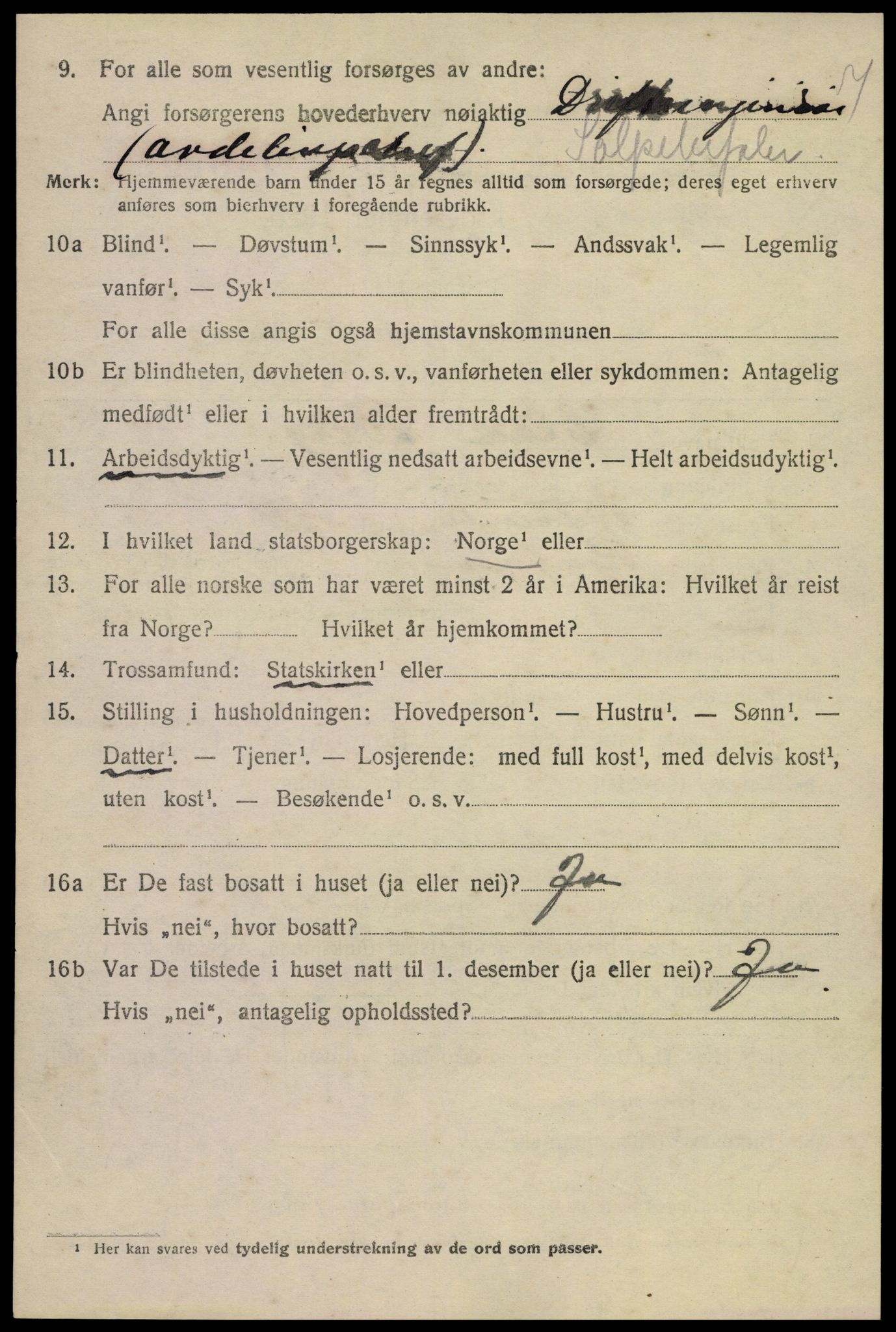 SAKO, 1920 census for Tinn, 1920, p. 18565