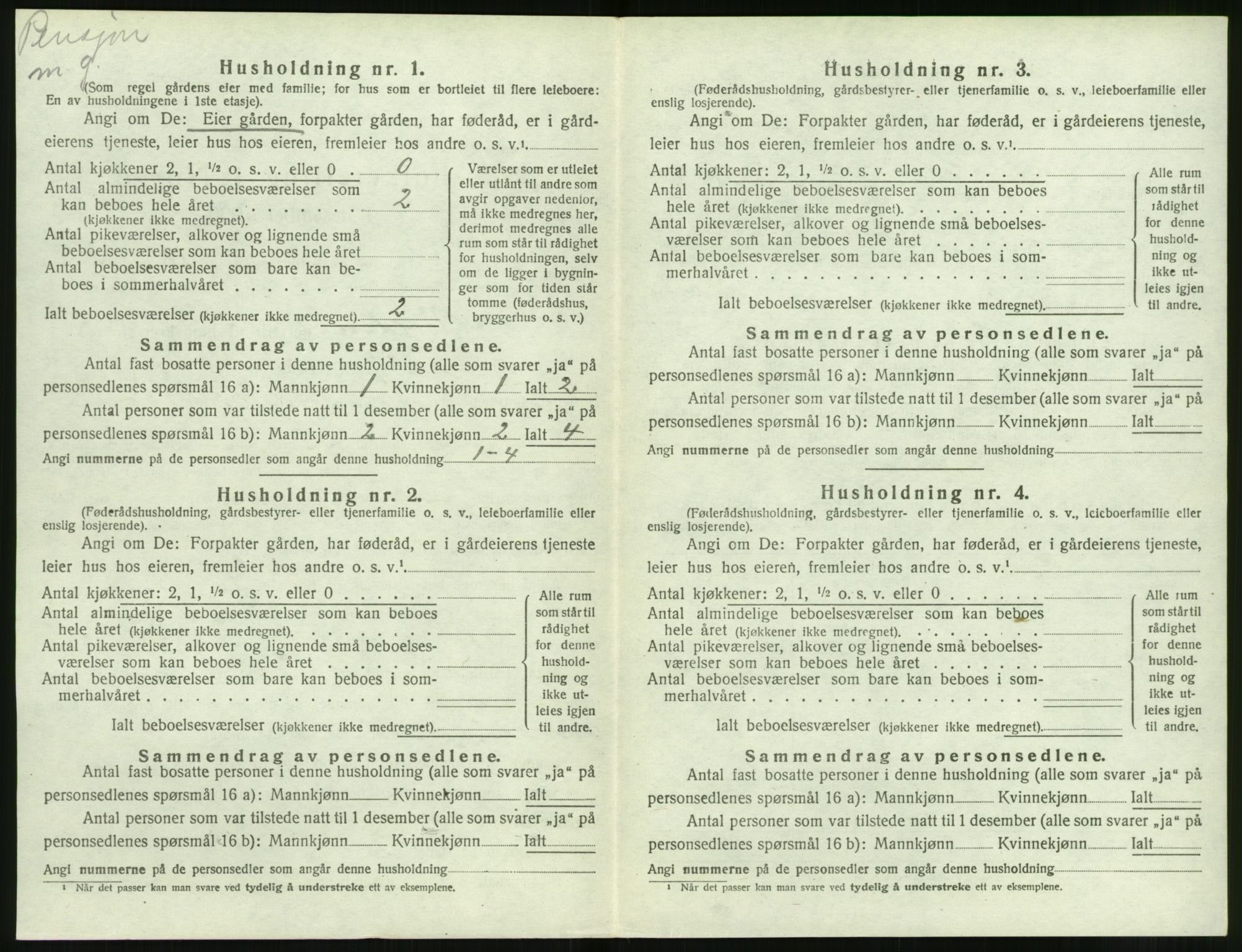 SAT, 1920 census for Volda, 1920, p. 763