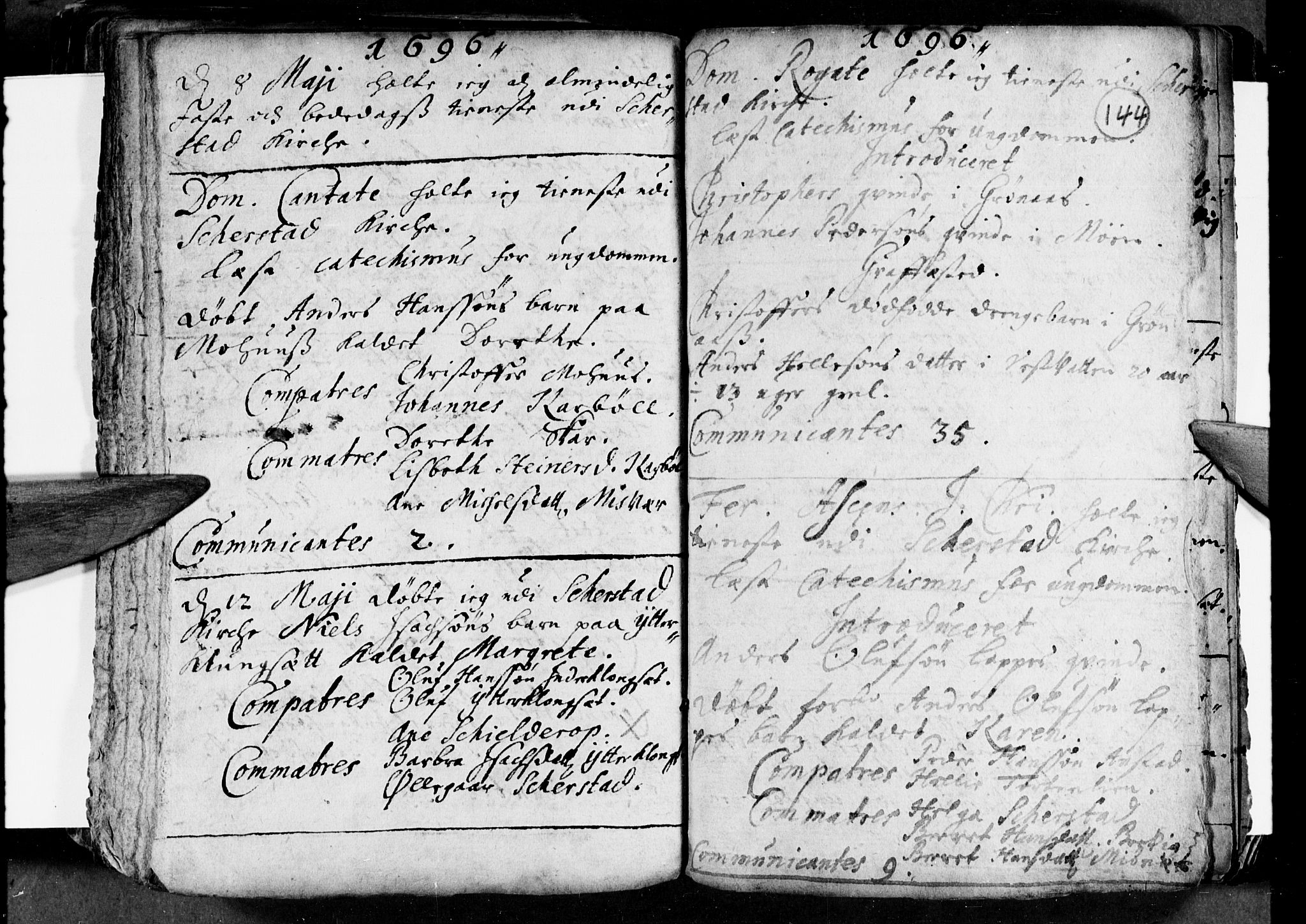 Ministerialprotokoller, klokkerbøker og fødselsregistre - Nordland, AV/SAT-A-1459/852/L0732: Parish register (official) no. 852A02, 1690-1699, p. 144