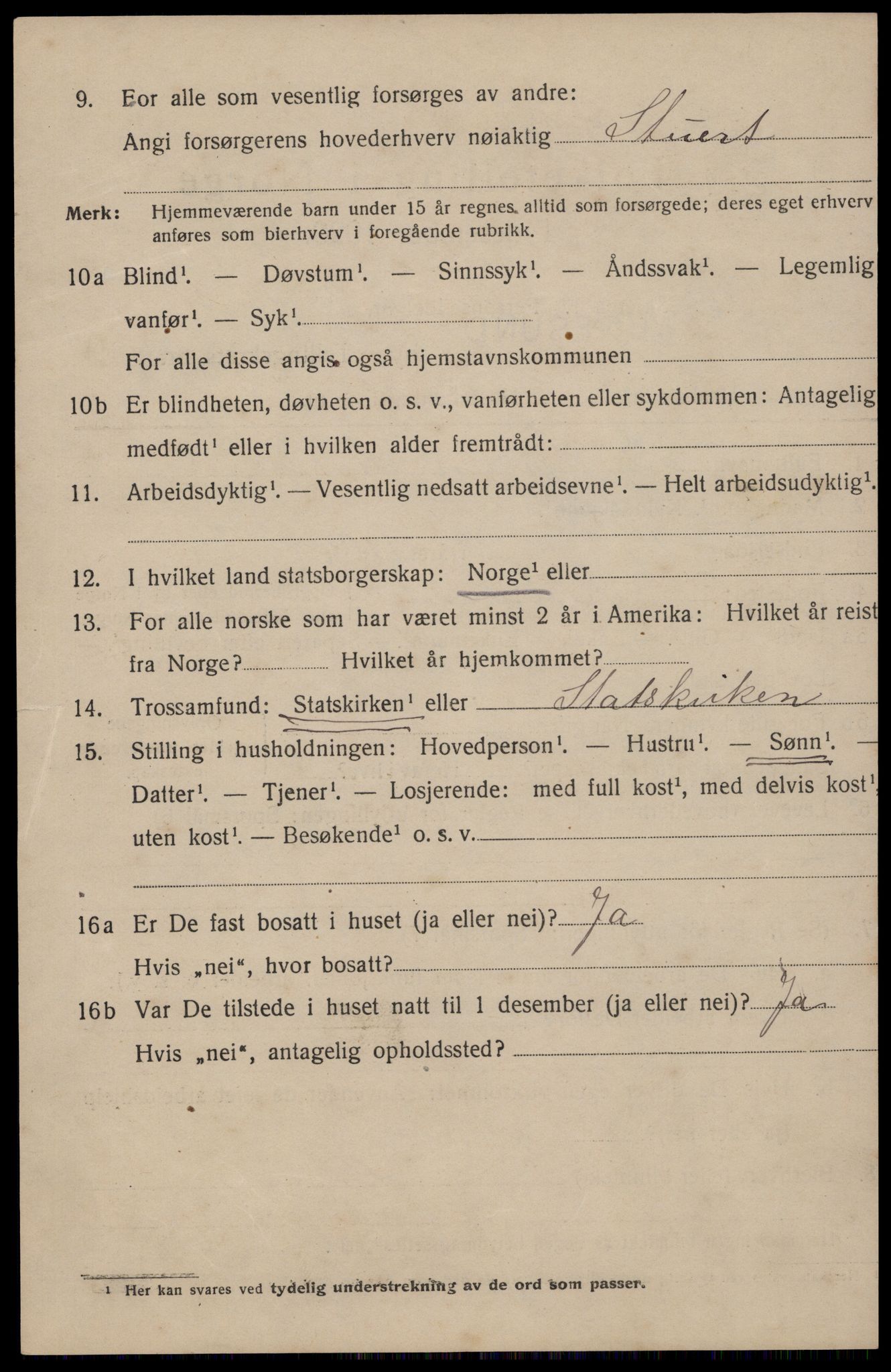 SAST, 1920 census for Haugesund, 1920, p. 33070