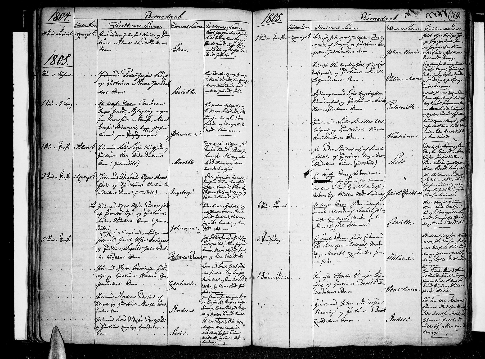 Lenvik sokneprestembete, AV/SATØ-S-1310/H/Ha/Haa/L0002kirke: Parish register (official) no. 2, 1784-1820, p. 79