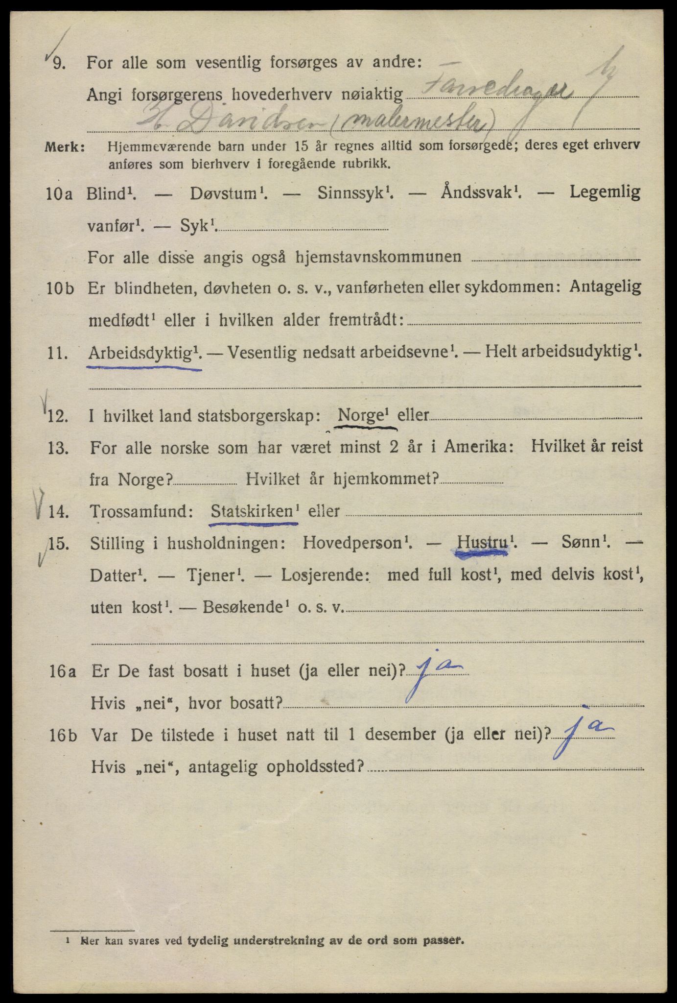 SAO, 1920 census for Kristiania, 1920, p. 269008