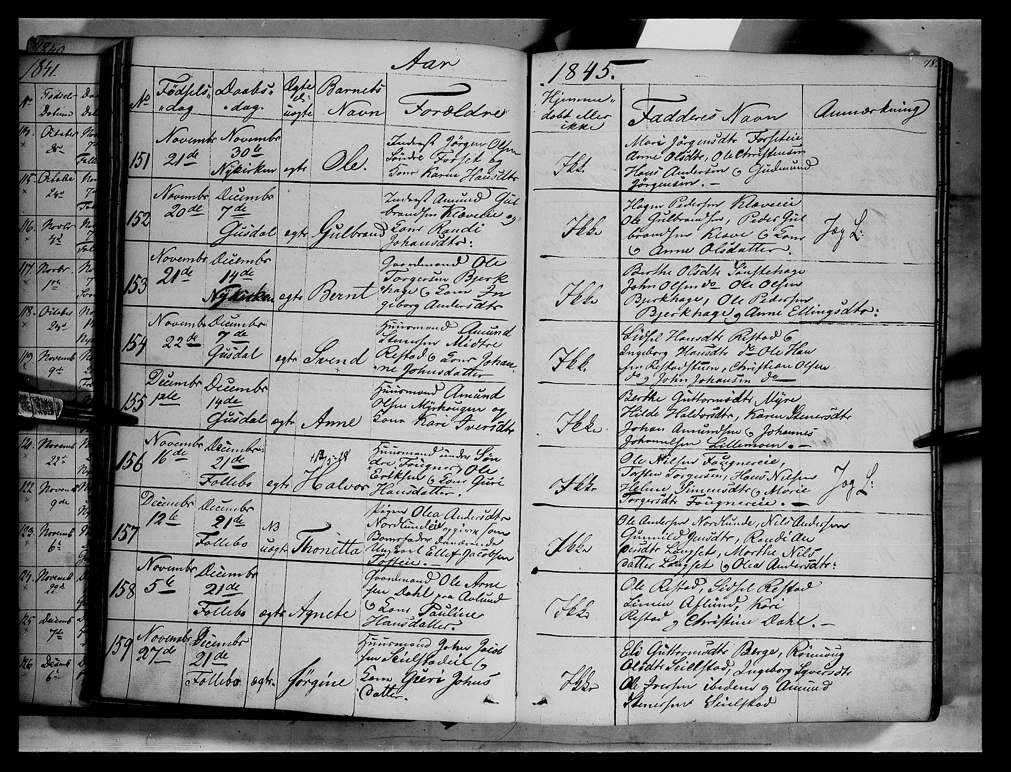 Gausdal prestekontor, AV/SAH-PREST-090/H/Ha/Haa/L0007: Parish register (official) no. 7, 1840-1850, p. 78