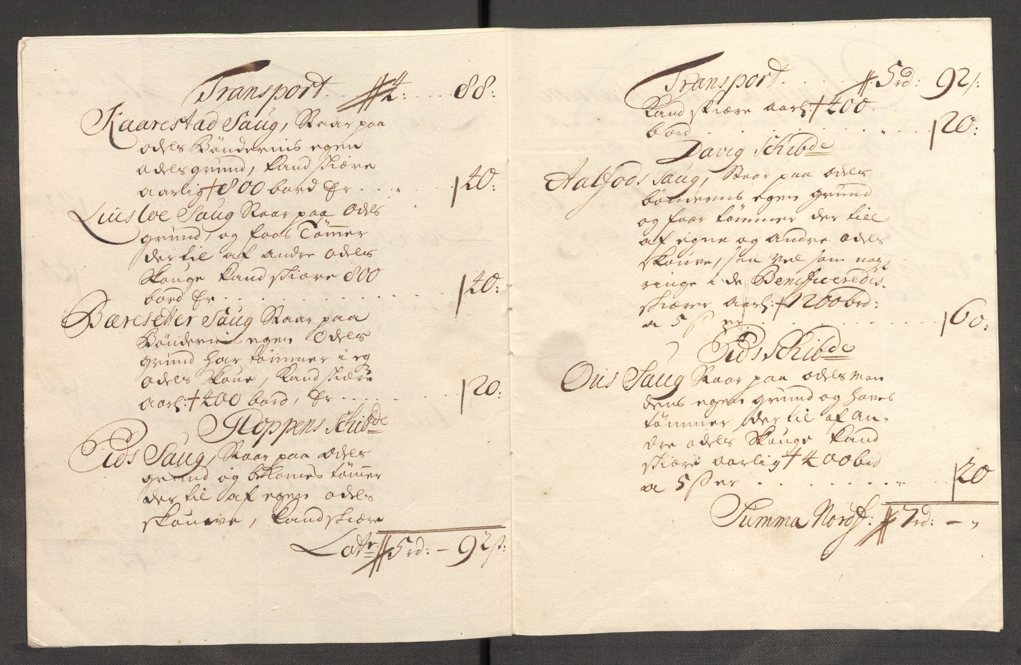 Rentekammeret inntil 1814, Reviderte regnskaper, Fogderegnskap, AV/RA-EA-4092/R53/L3430: Fogderegnskap Sunn- og Nordfjord, 1706-1707, p. 275