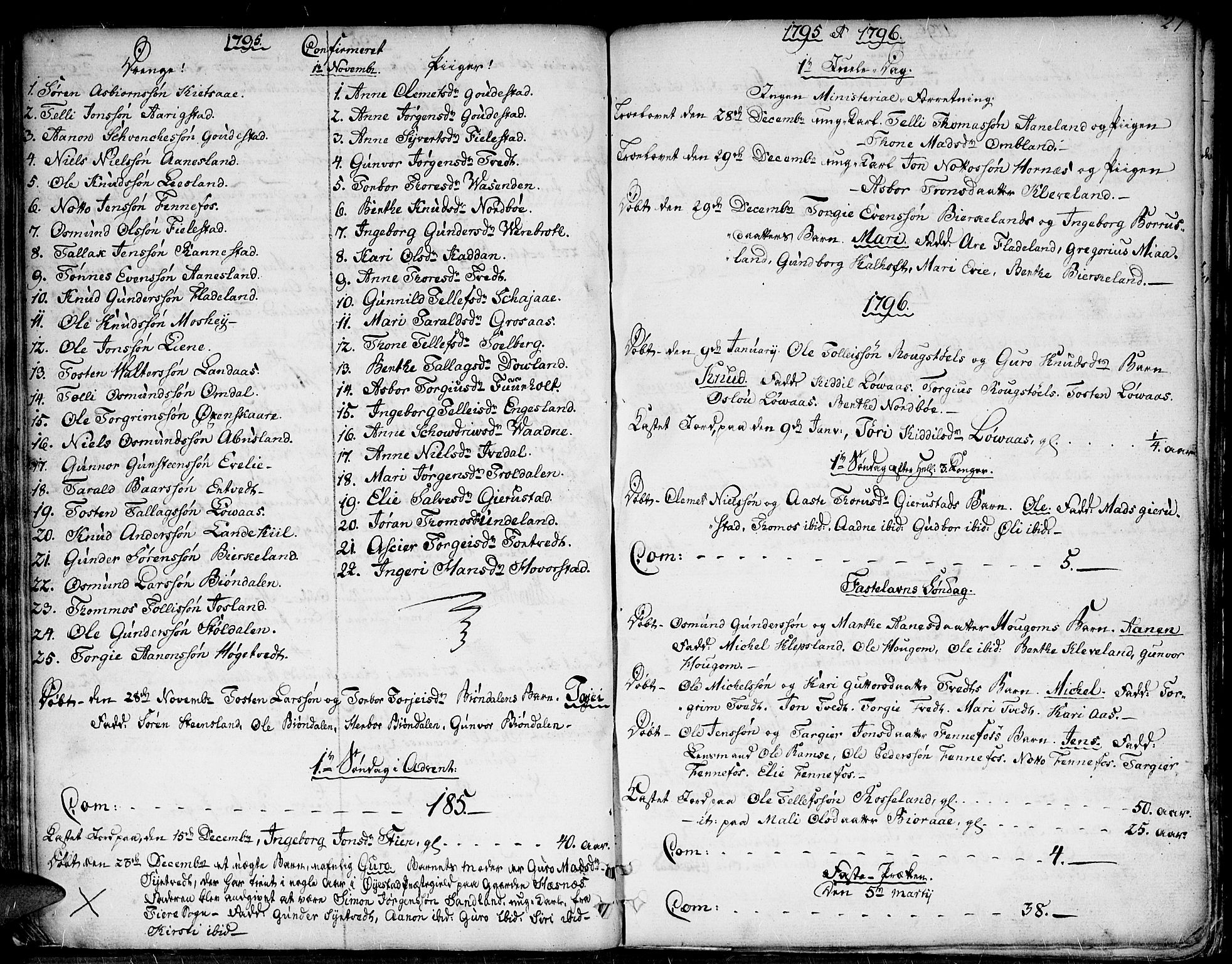 Evje sokneprestkontor, SAK/1111-0008/F/Fa/Faa/L0003: Parish register (official) no. A 3, 1787-1816, p. 27