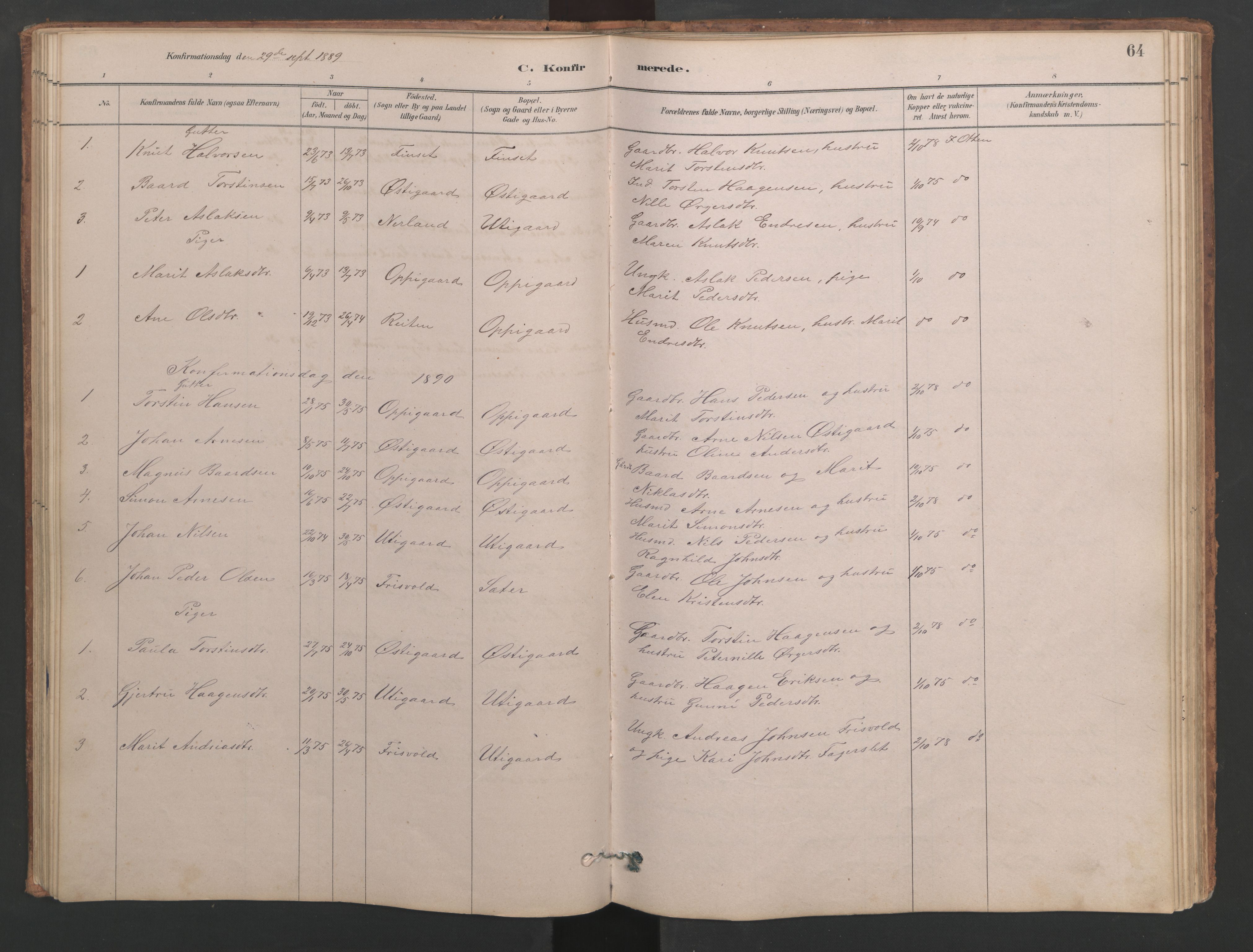 Ministerialprotokoller, klokkerbøker og fødselsregistre - Møre og Romsdal, AV/SAT-A-1454/553/L0642: Parish register (copy) no. 553C01, 1880-1968, p. 64