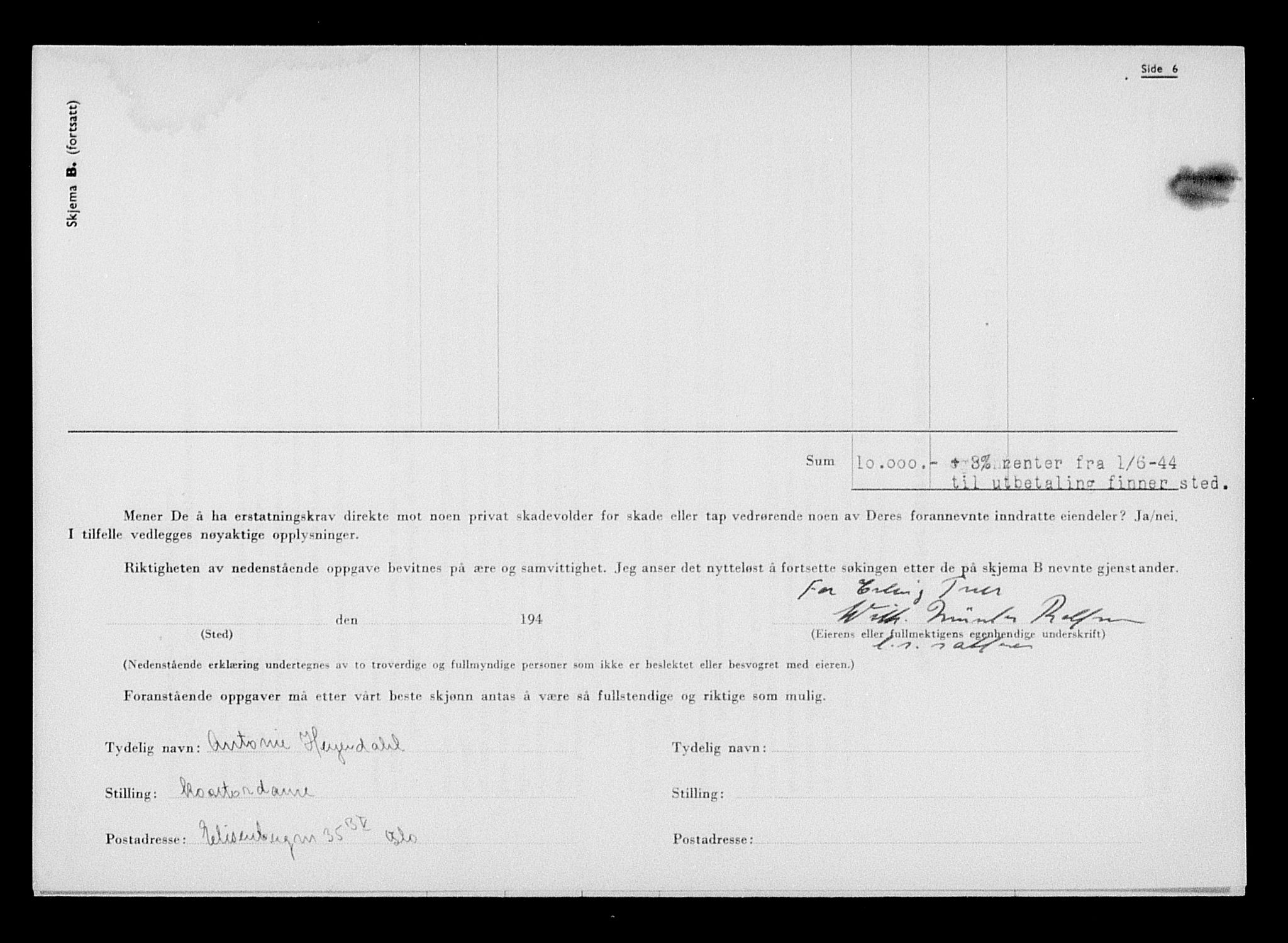 Justisdepartementet, Tilbakeføringskontoret for inndratte formuer, AV/RA-S-1564/H/Hc/Hcc/L0984: --, 1945-1947, p. 177