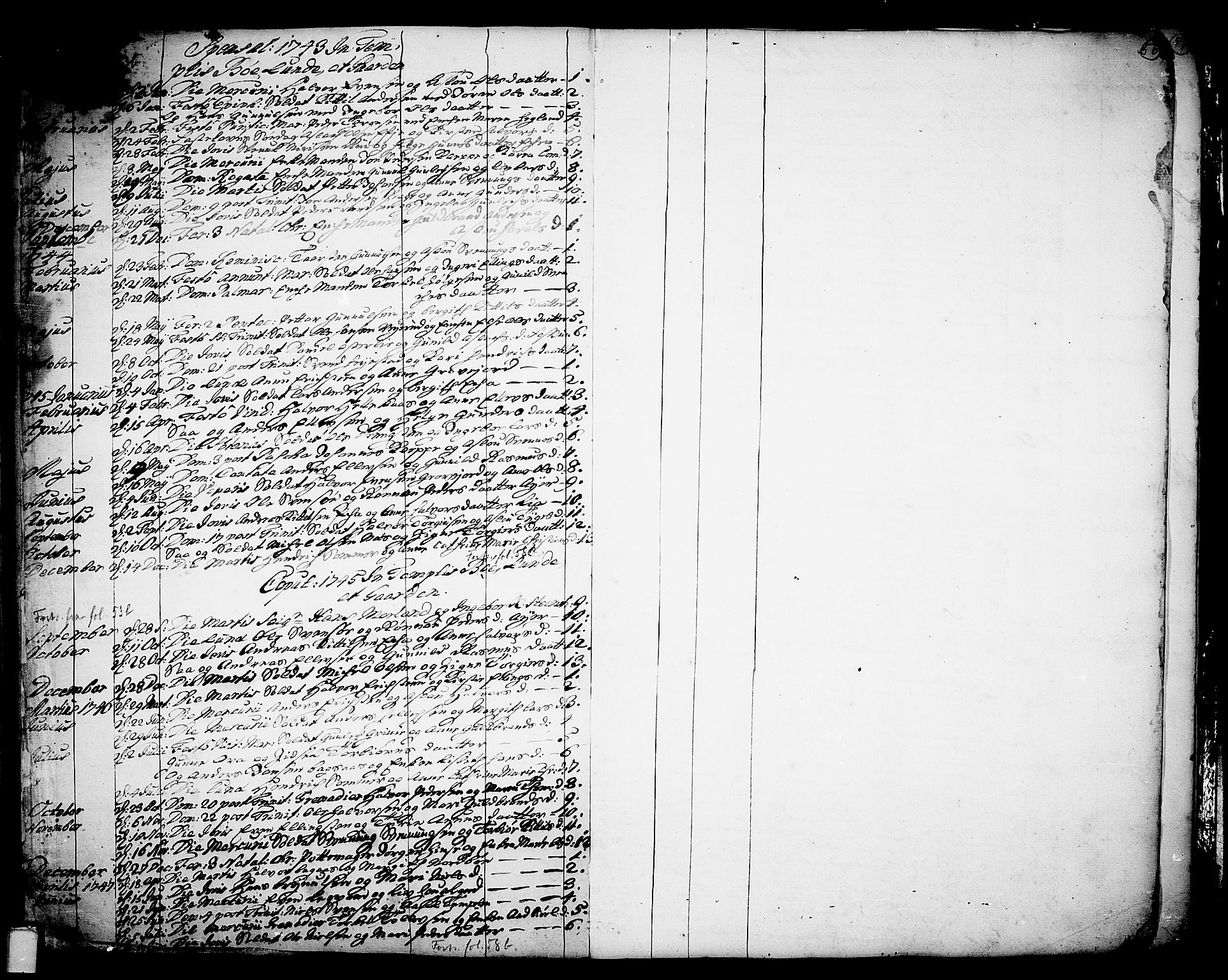 Bø kirkebøker, SAKO/A-257/F/Fa/L0003: Parish register (official) no. 3, 1733-1748, p. 56