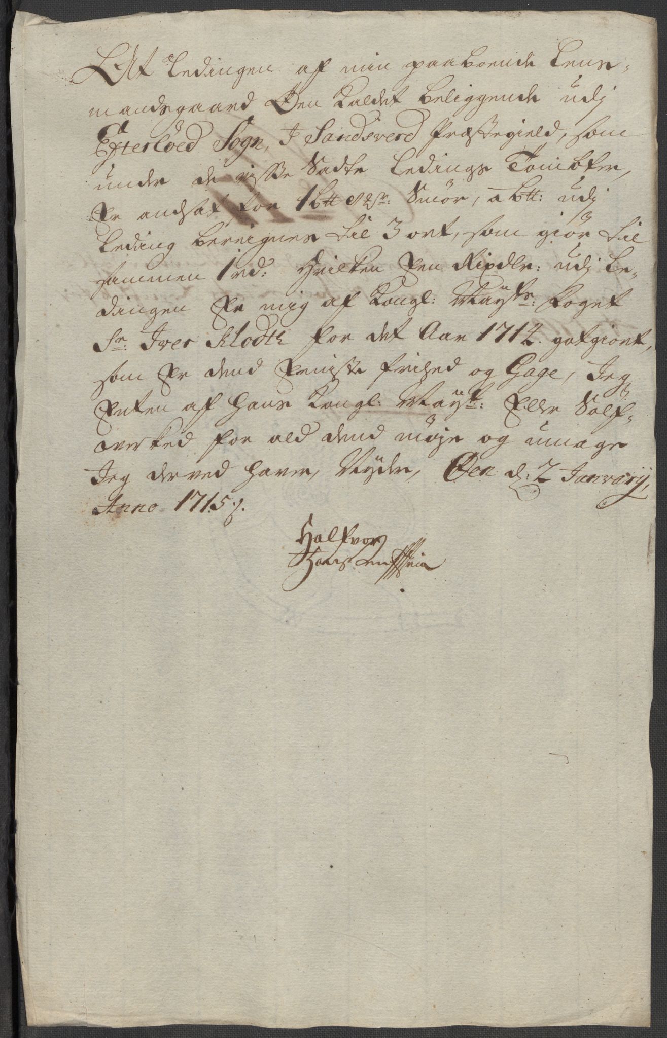 Rentekammeret inntil 1814, Reviderte regnskaper, Fogderegnskap, RA/EA-4092/R24/L1590: Fogderegnskap Numedal og Sandsvær, 1714, p. 10