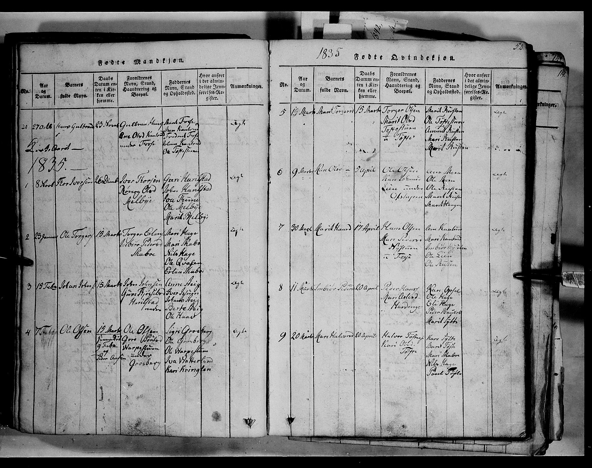 Fron prestekontor, AV/SAH-PREST-078/H/Ha/Hab/L0003: Parish register (copy) no. 3, 1816-1850, p. 52
