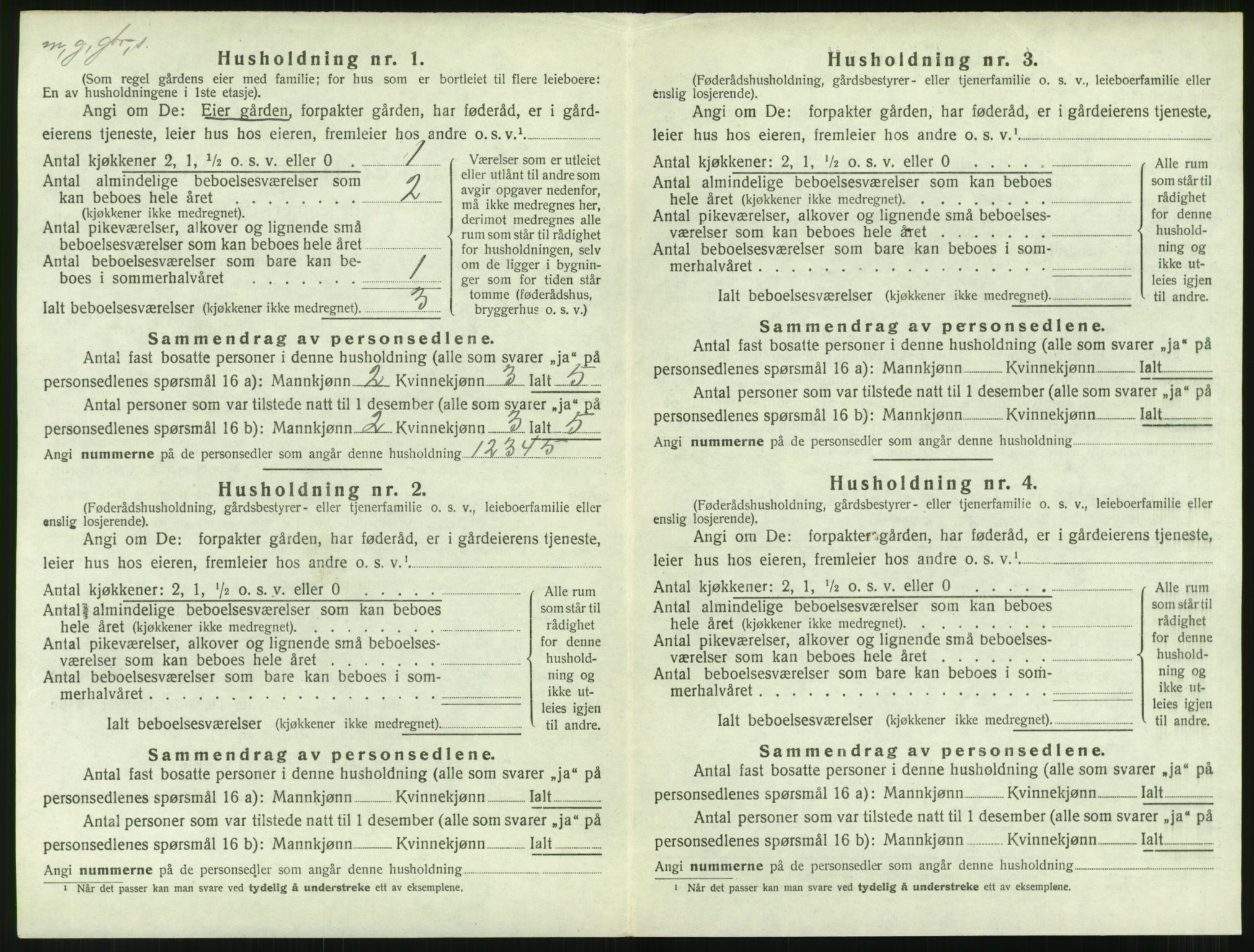 SAT, 1920 census for Aukra, 1920, p. 944