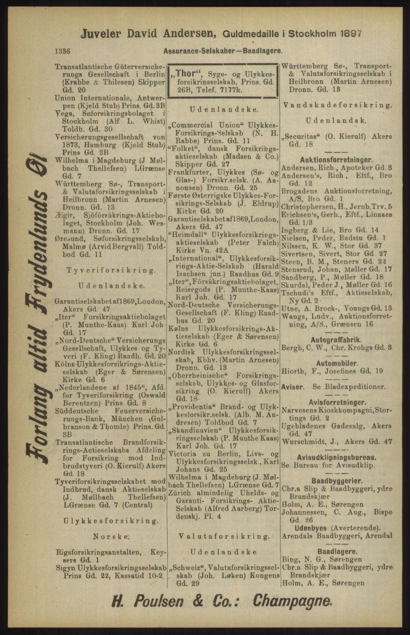 Kristiania/Oslo adressebok, PUBL/-, 1904, p. 1336