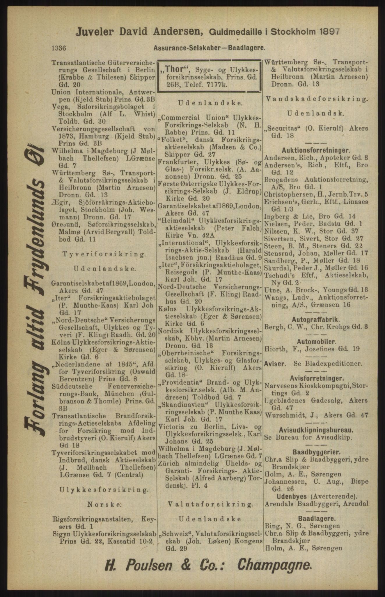 Kristiania/Oslo adressebok, PUBL/-, 1904, p. 1336