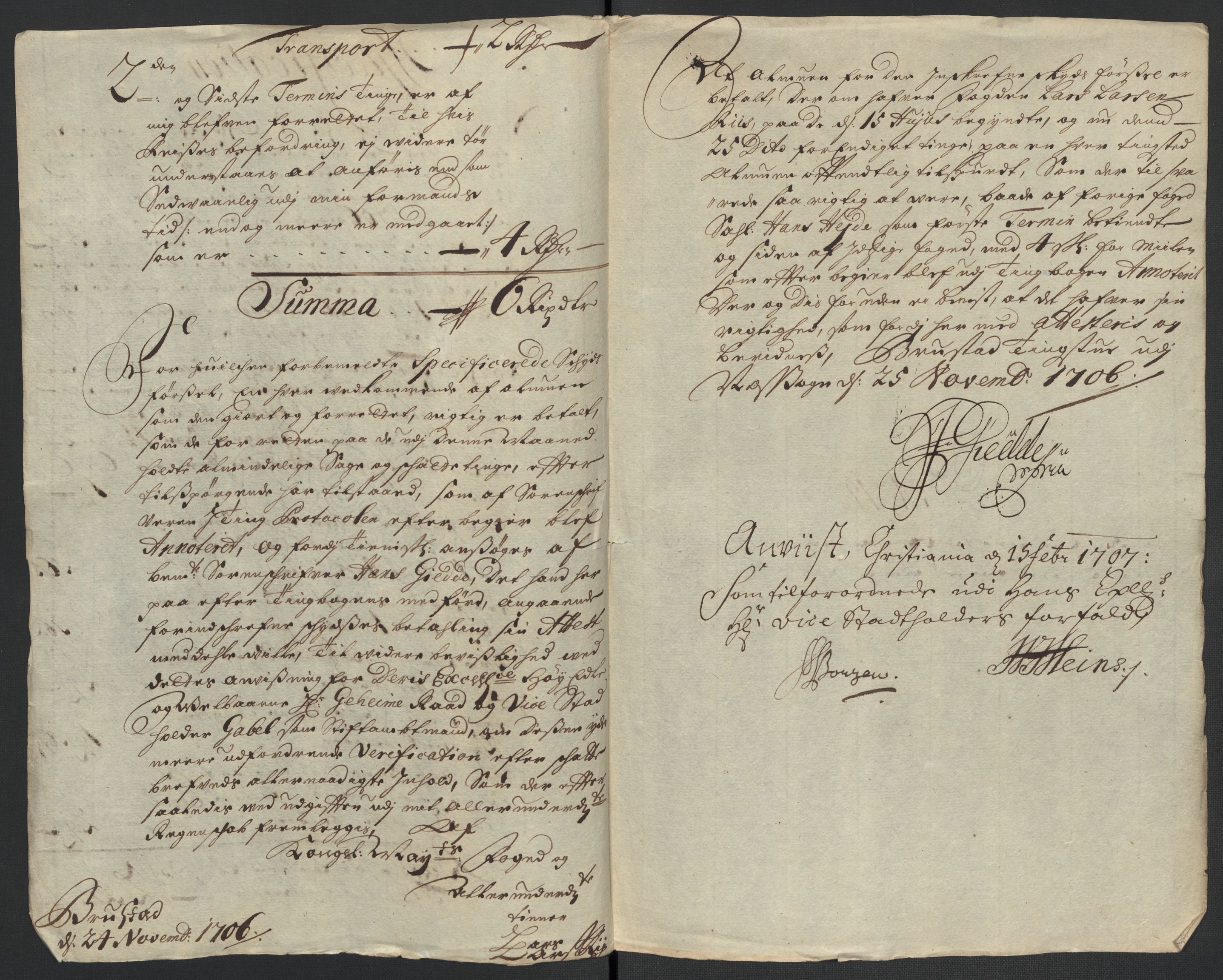 Rentekammeret inntil 1814, Reviderte regnskaper, Fogderegnskap, AV/RA-EA-4092/R12/L0718: Fogderegnskap Øvre Romerike, 1706-1707, p. 231