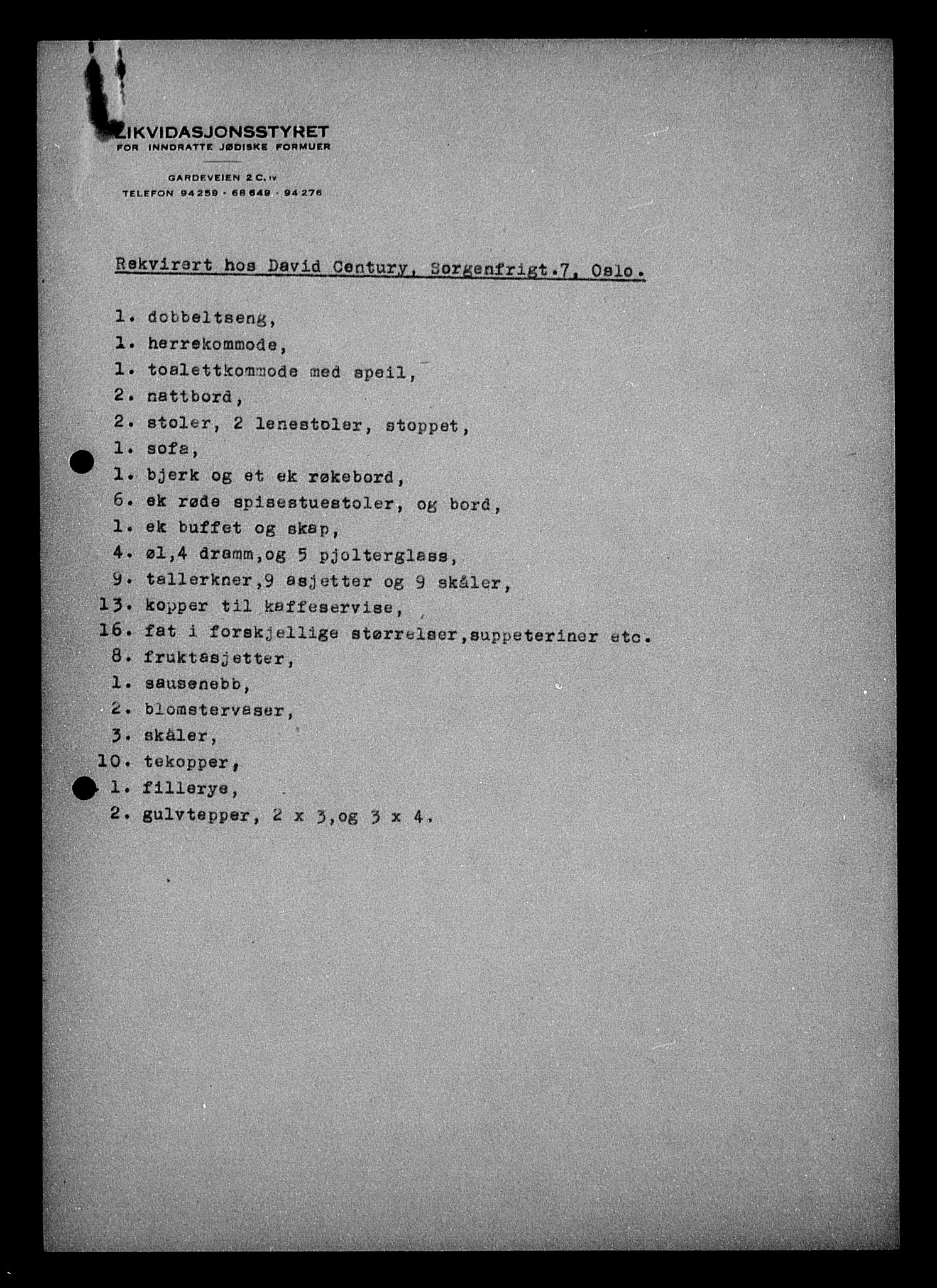 Justisdepartementet, Tilbakeføringskontoret for inndratte formuer, AV/RA-S-1564/H/Hc/Hcc/L0928: --, 1945-1947, p. 276