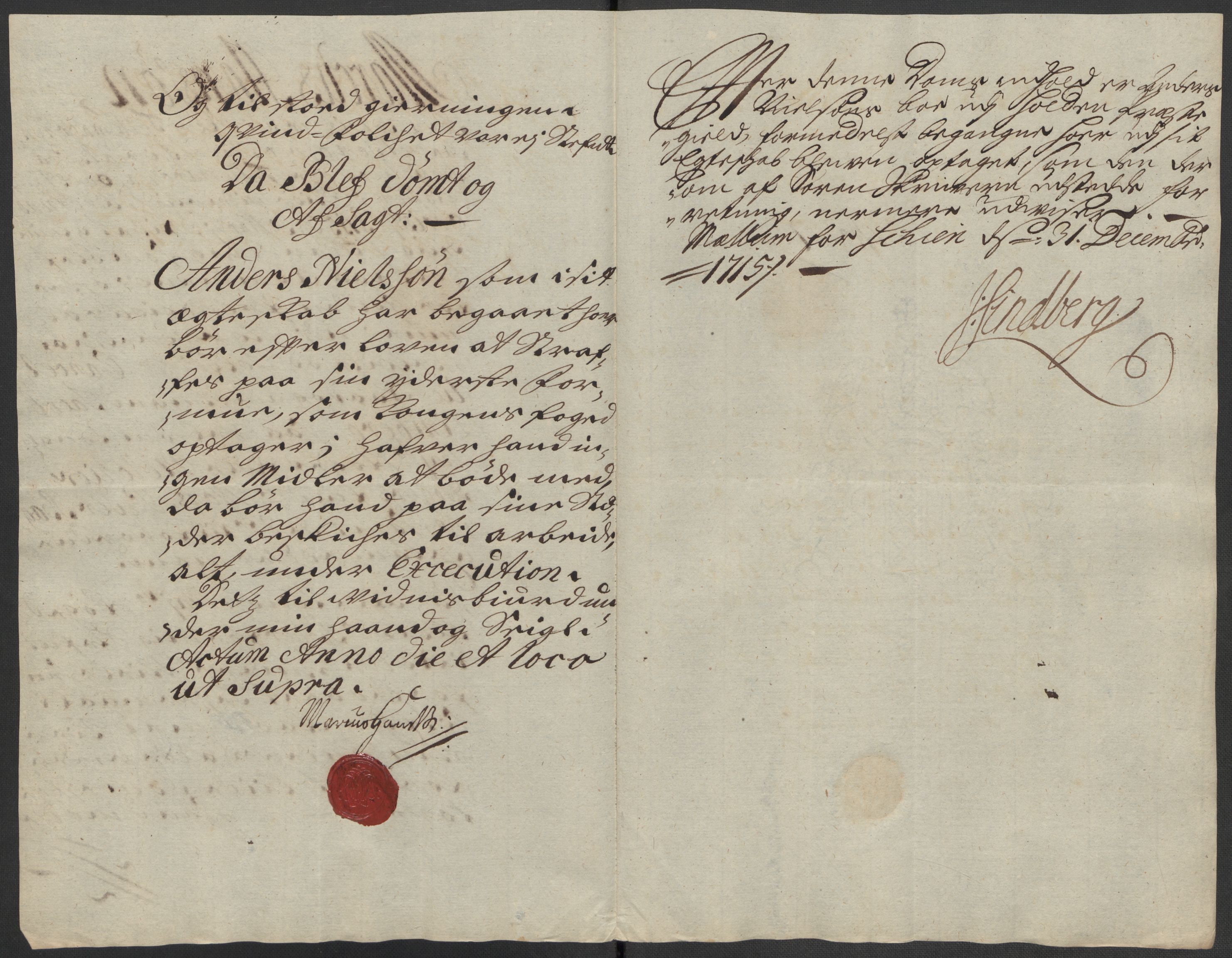 Rentekammeret inntil 1814, Reviderte regnskaper, Fogderegnskap, AV/RA-EA-4092/R36/L2127: Fogderegnskap Øvre og Nedre Telemark og Bamble, 1715, p. 231