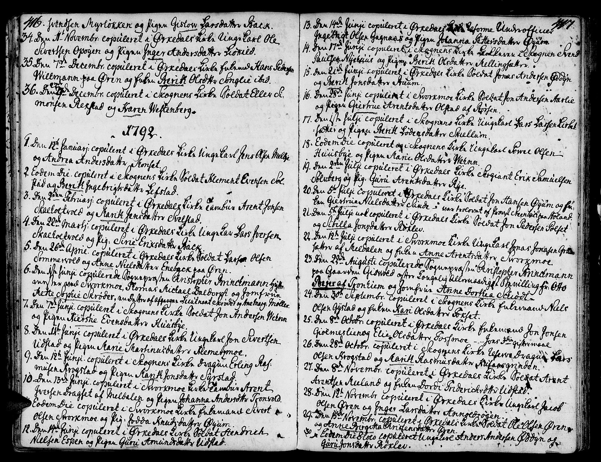 Ministerialprotokoller, klokkerbøker og fødselsregistre - Sør-Trøndelag, SAT/A-1456/668/L0802: Parish register (official) no. 668A02, 1776-1799, p. 416-417