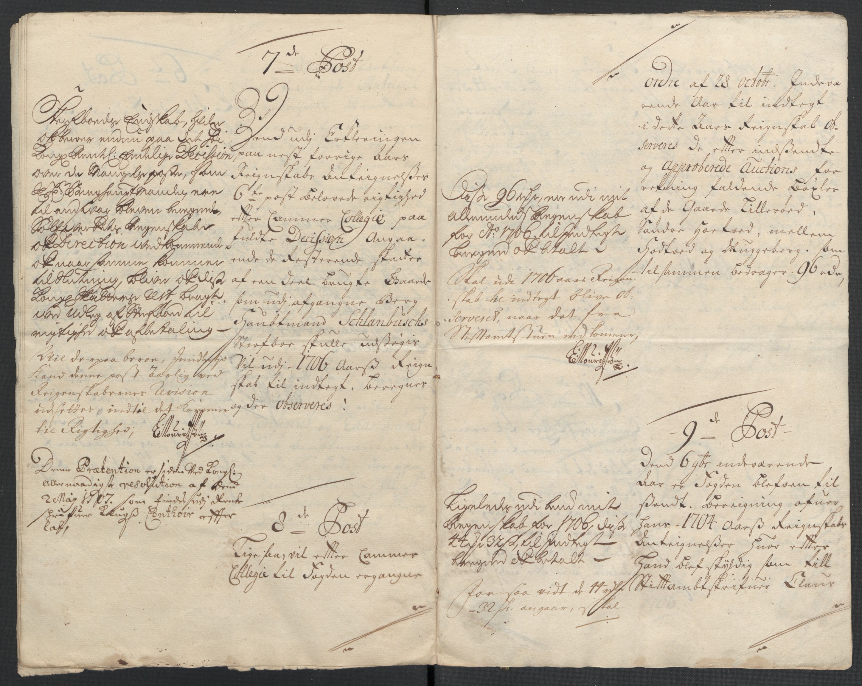 Rentekammeret inntil 1814, Reviderte regnskaper, Fogderegnskap, AV/RA-EA-4092/R24/L1583: Fogderegnskap Numedal og Sandsvær, 1705-1706, p. 182
