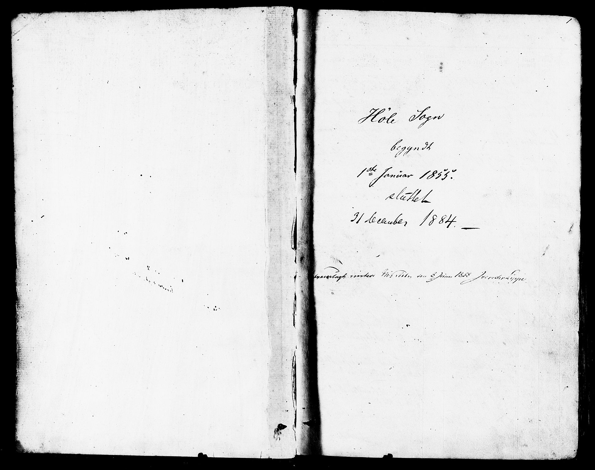 Høgsfjord sokneprestkontor, SAST/A-101624/H/Ha/Haa/L0002: Parish register (official) no. A 2, 1855-1885, p. 1