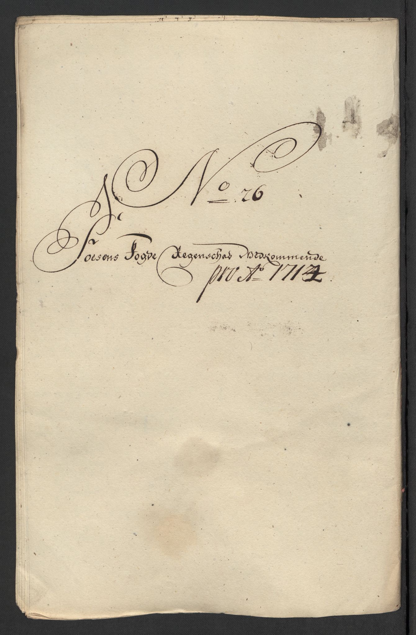 Rentekammeret inntil 1814, Reviderte regnskaper, Fogderegnskap, RA/EA-4092/R57/L3862: Fogderegnskap Fosen, 1714, p. 182
