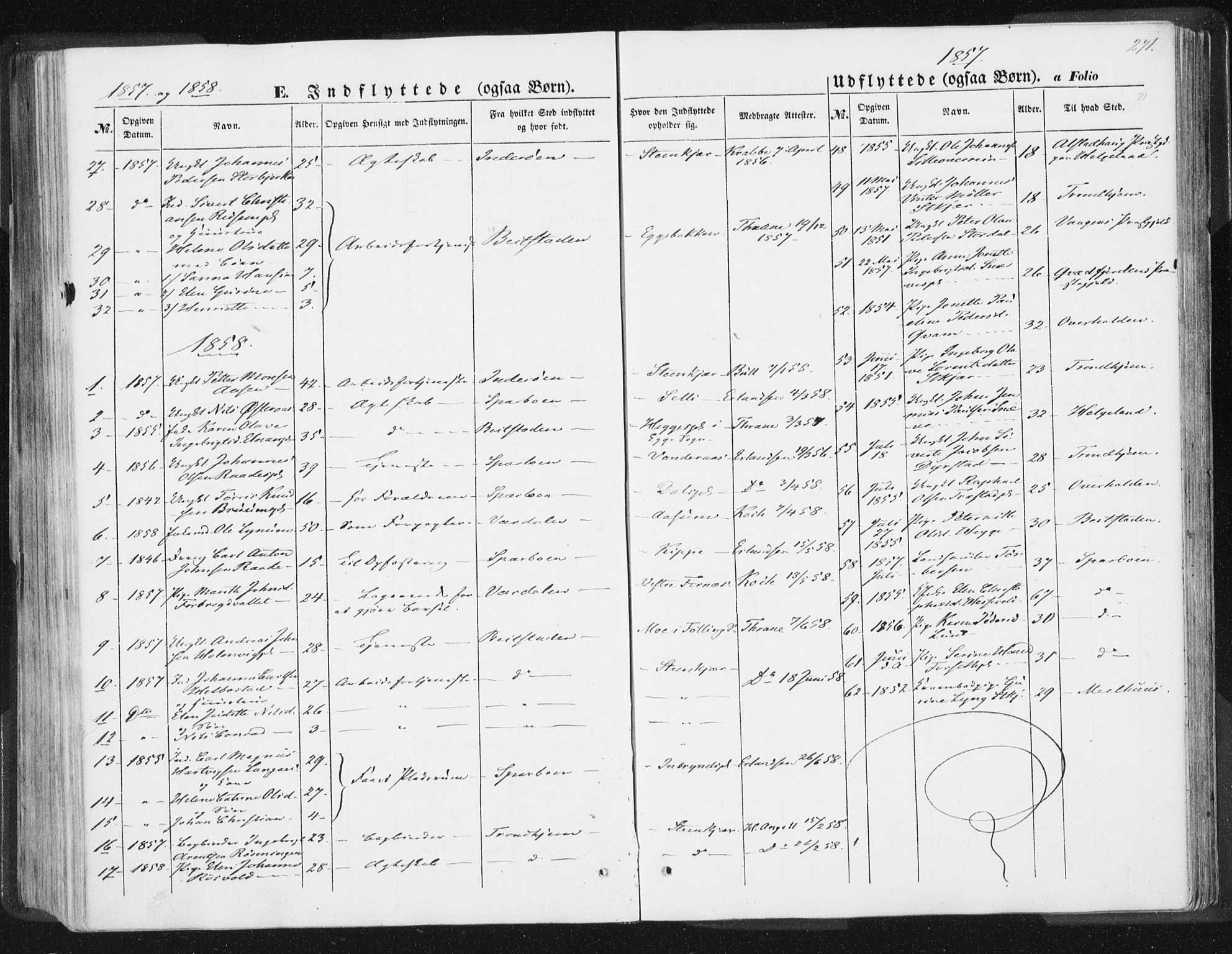 Ministerialprotokoller, klokkerbøker og fødselsregistre - Nord-Trøndelag, SAT/A-1458/746/L0446: Parish register (official) no. 746A05, 1846-1859, p. 271