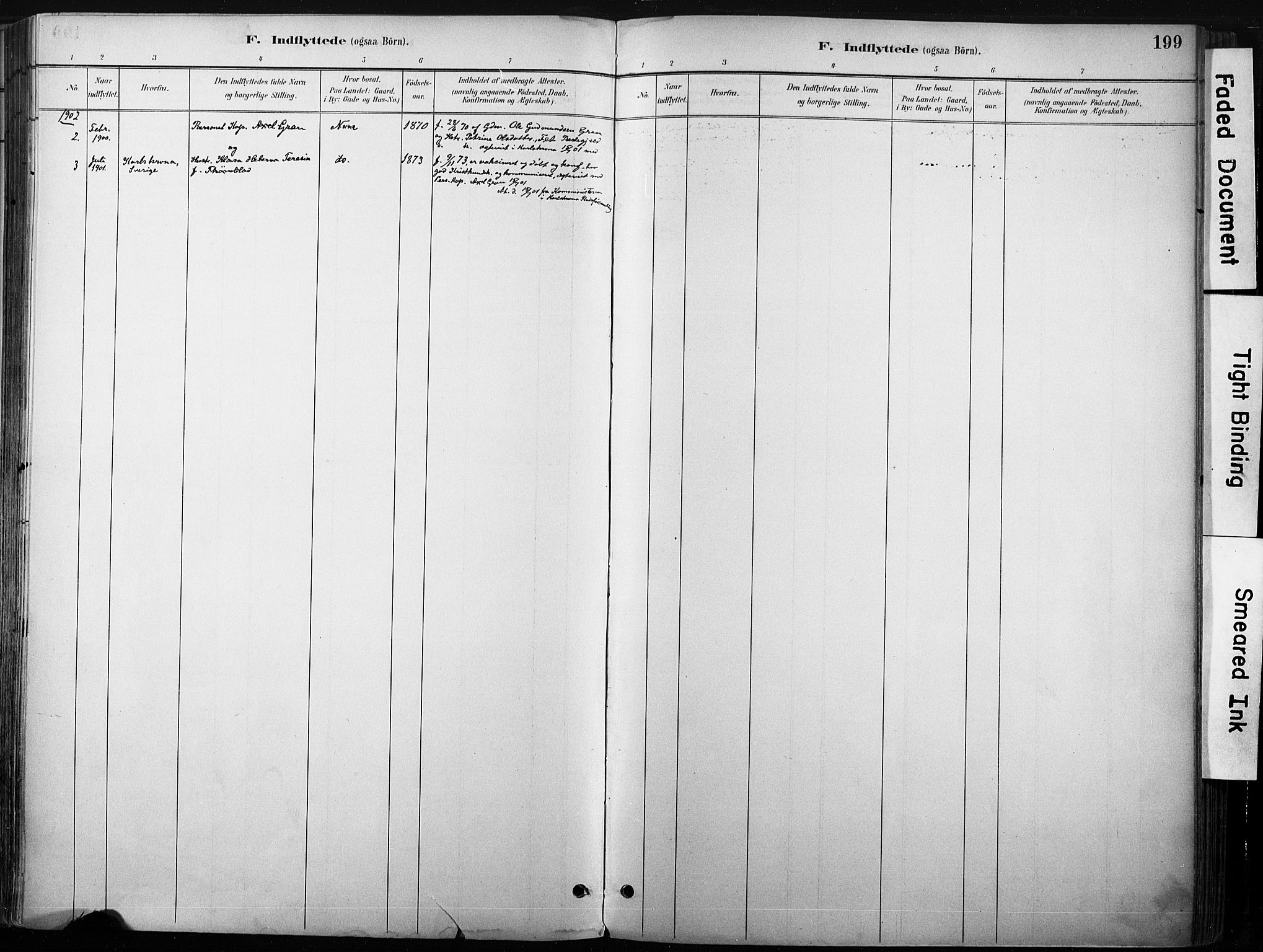 Nore kirkebøker, SAKO/A-238/F/Fb/L0002: Parish register (official) no. II 2, 1886-1906, p. 199