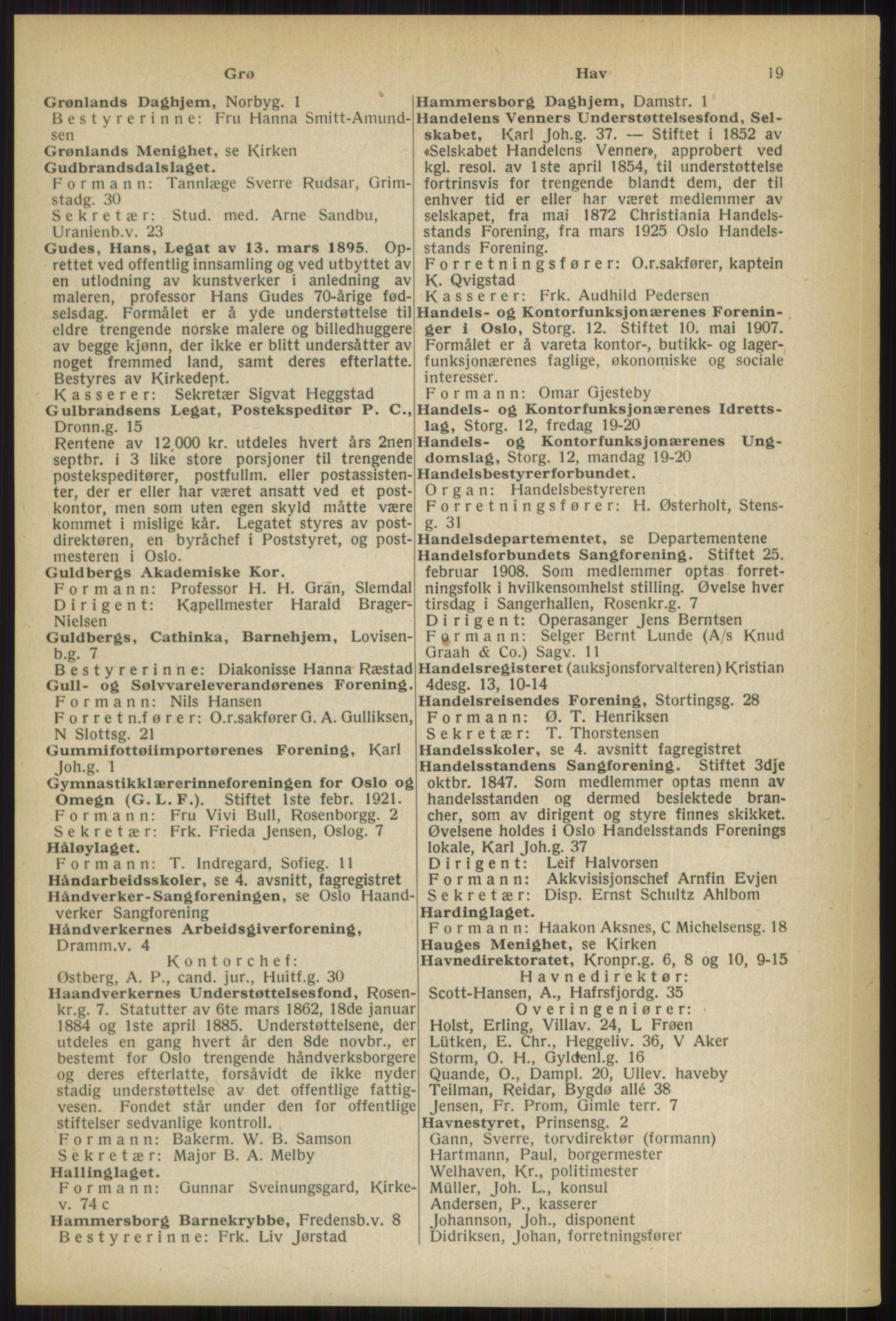 Kristiania/Oslo adressebok, PUBL/-, 1936, p. 19