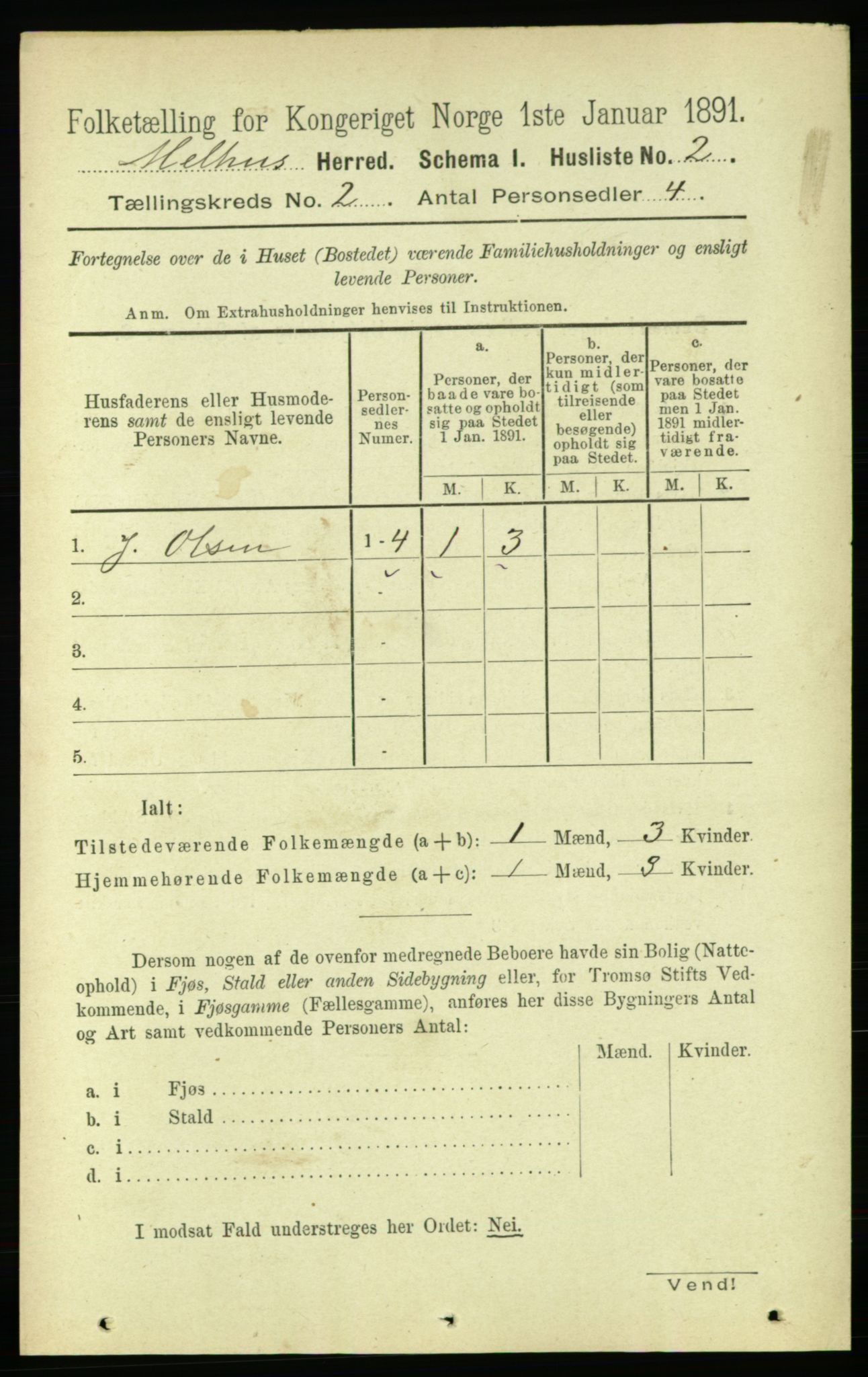 RA, 1891 census for 1653 Melhus, 1891, p. 635