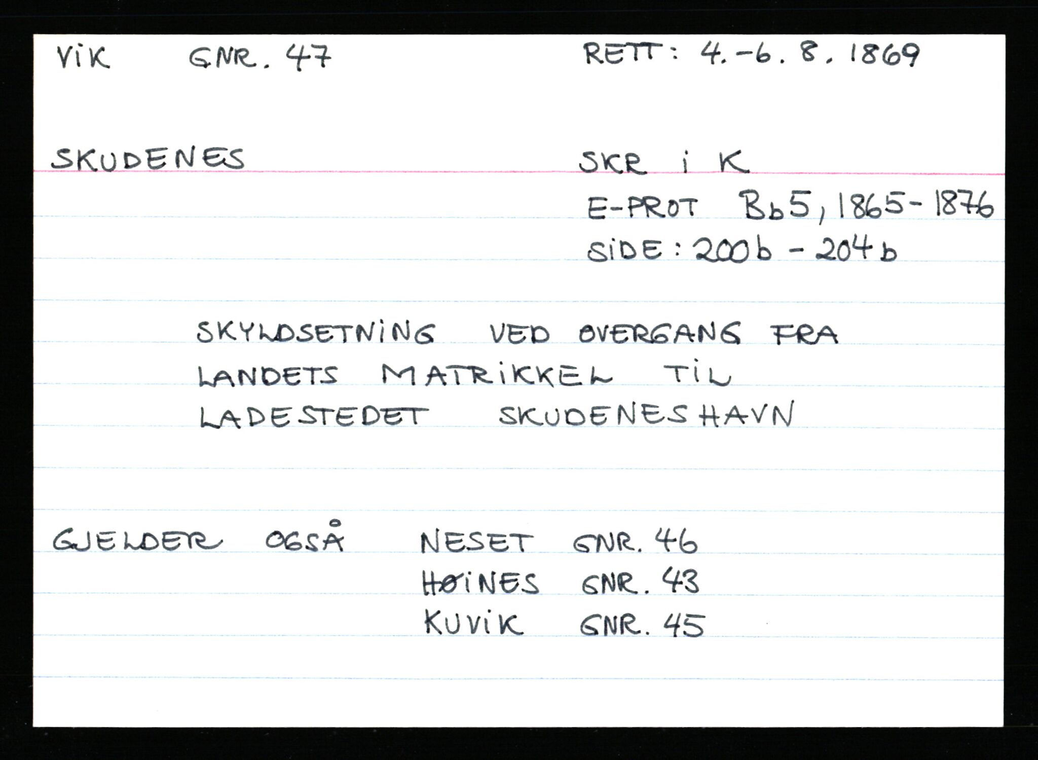 Statsarkivet i Stavanger, AV/SAST-A-101971/03/Y/Ym/L0067: Åstedskort sortert etter gårdsnavn: Vik - Vold, 1600-1950, p. 58