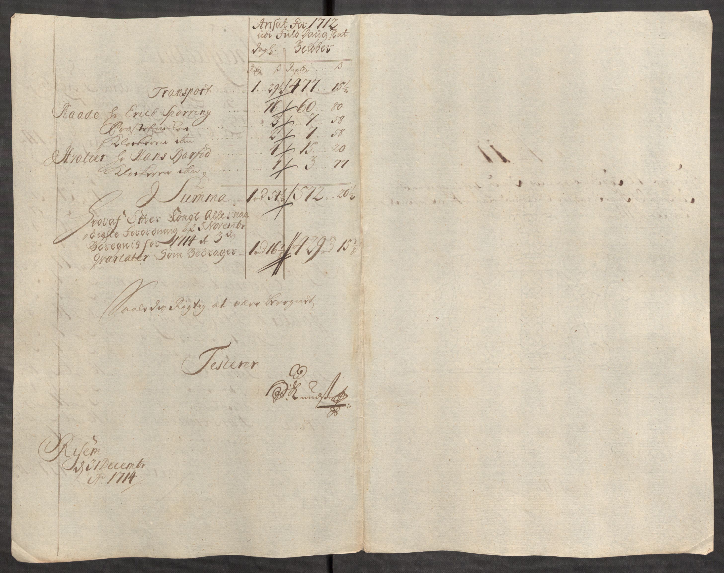 Rentekammeret inntil 1814, Reviderte regnskaper, Fogderegnskap, AV/RA-EA-4092/R04/L0138: Fogderegnskap Moss, Onsøy, Tune, Veme og Åbygge, 1713-1714, p. 389