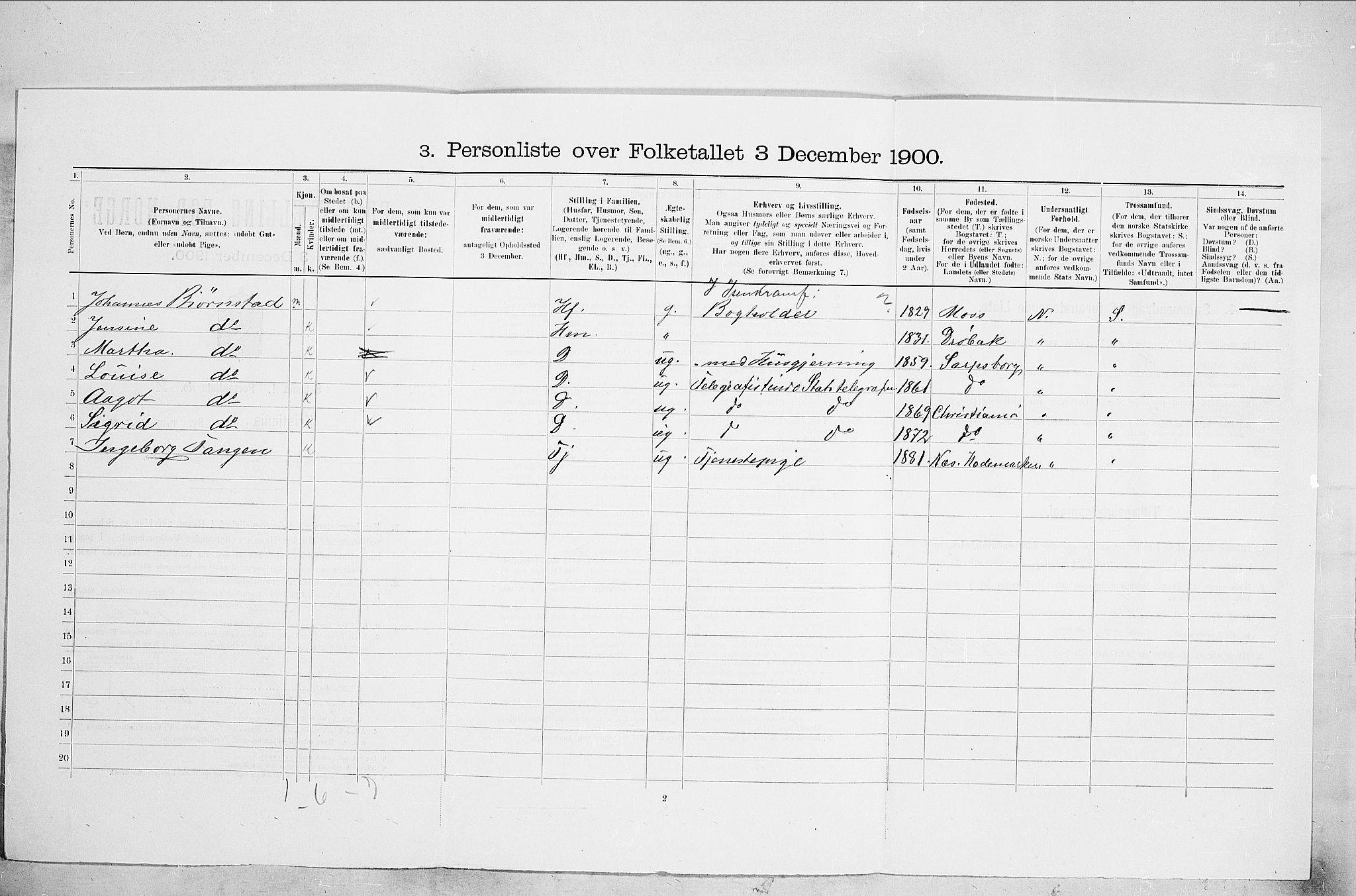 SAO, 1900 census for Kristiania, 1900, p. 38201