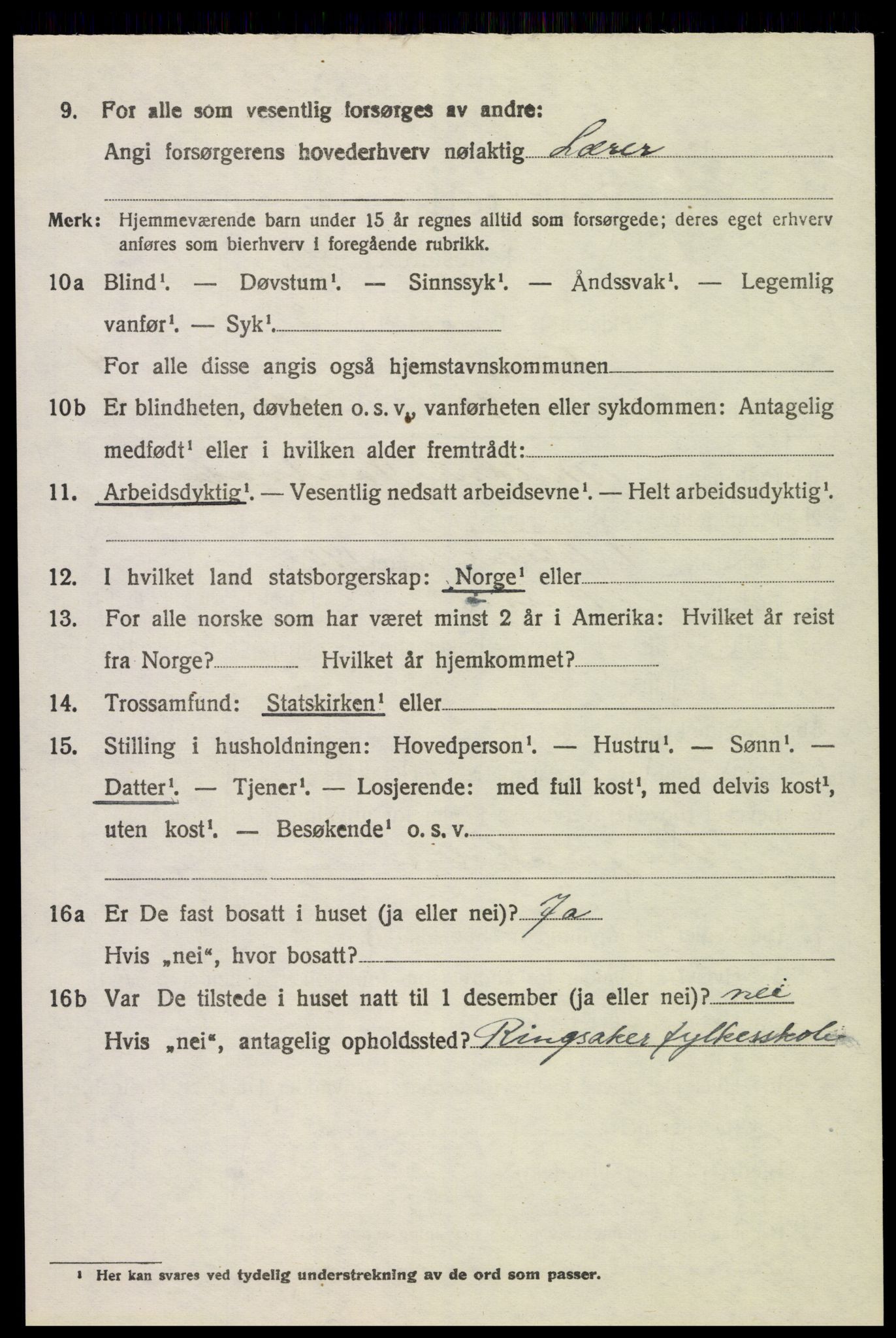 SAH, 1920 census for Furnes, 1920, p. 6972