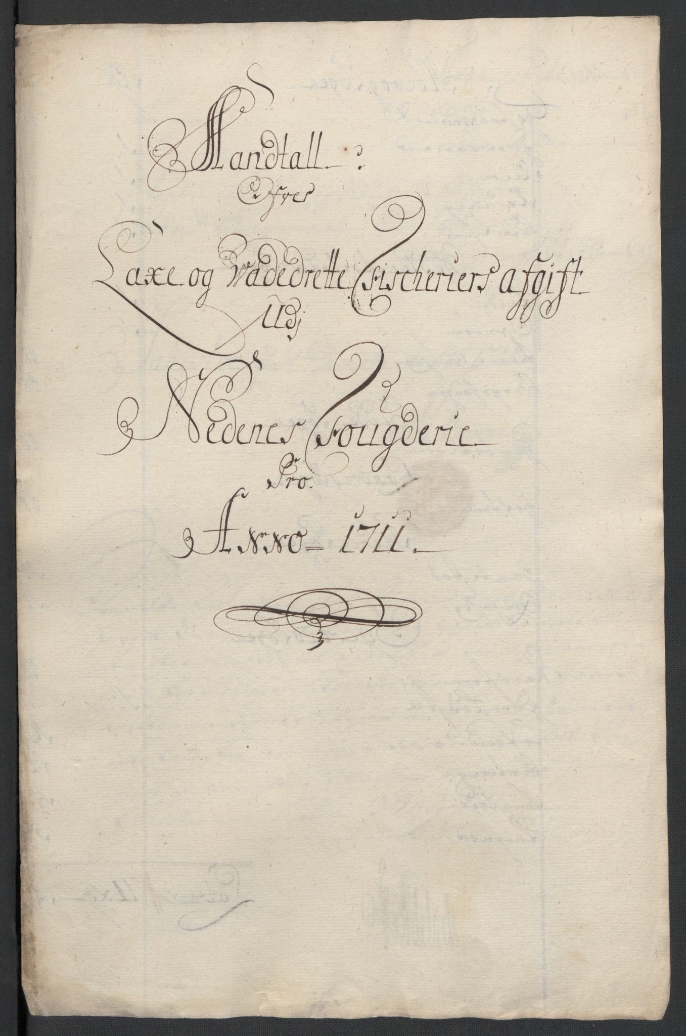 Rentekammeret inntil 1814, Reviderte regnskaper, Fogderegnskap, AV/RA-EA-4092/R39/L2319: Fogderegnskap Nedenes, 1710-1711, p. 200