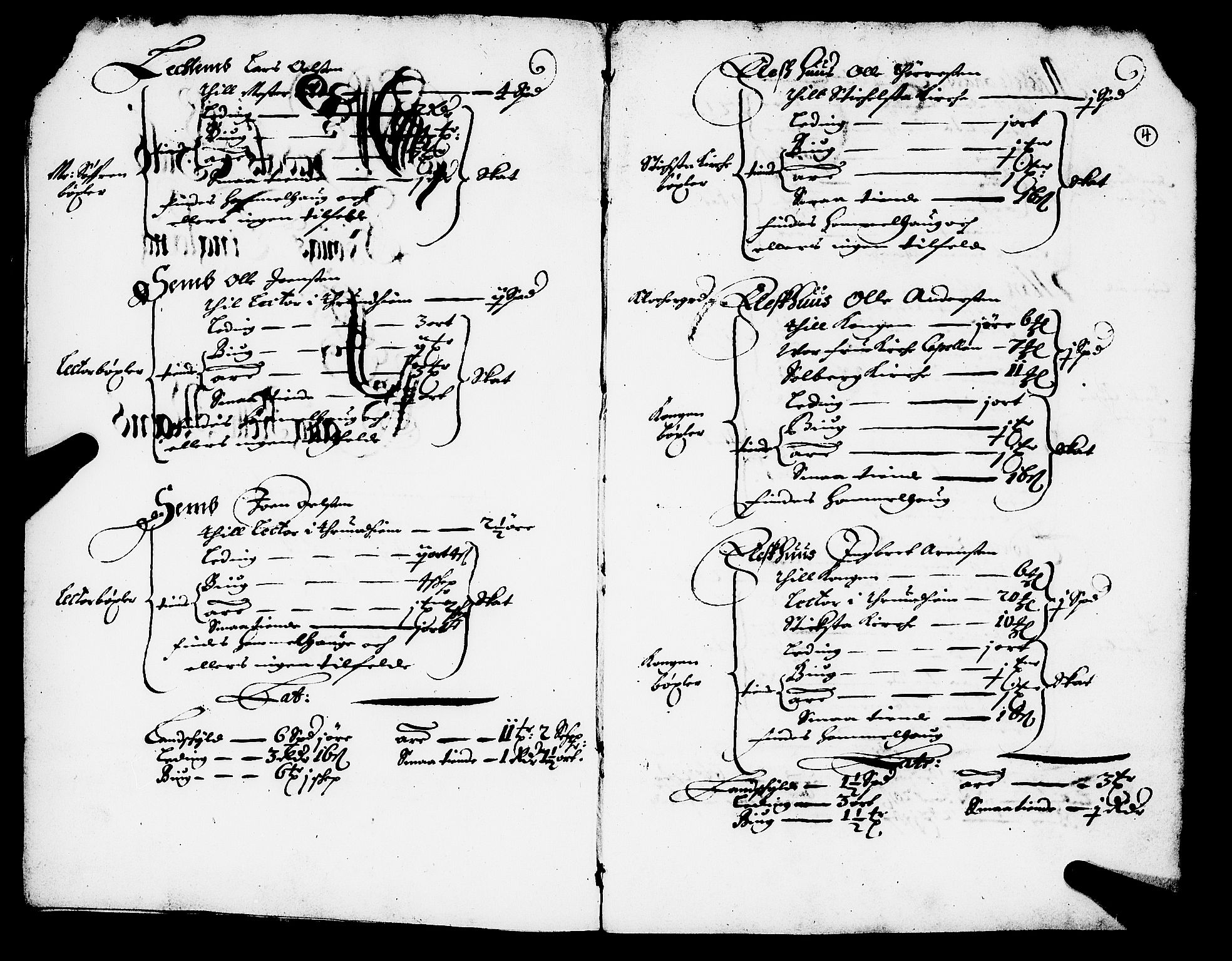 Rentekammeret inntil 1814, Realistisk ordnet avdeling, RA/EA-4070/N/Nb/Nba/L0054: Stjørdal len, 1669, p. 3b-4a