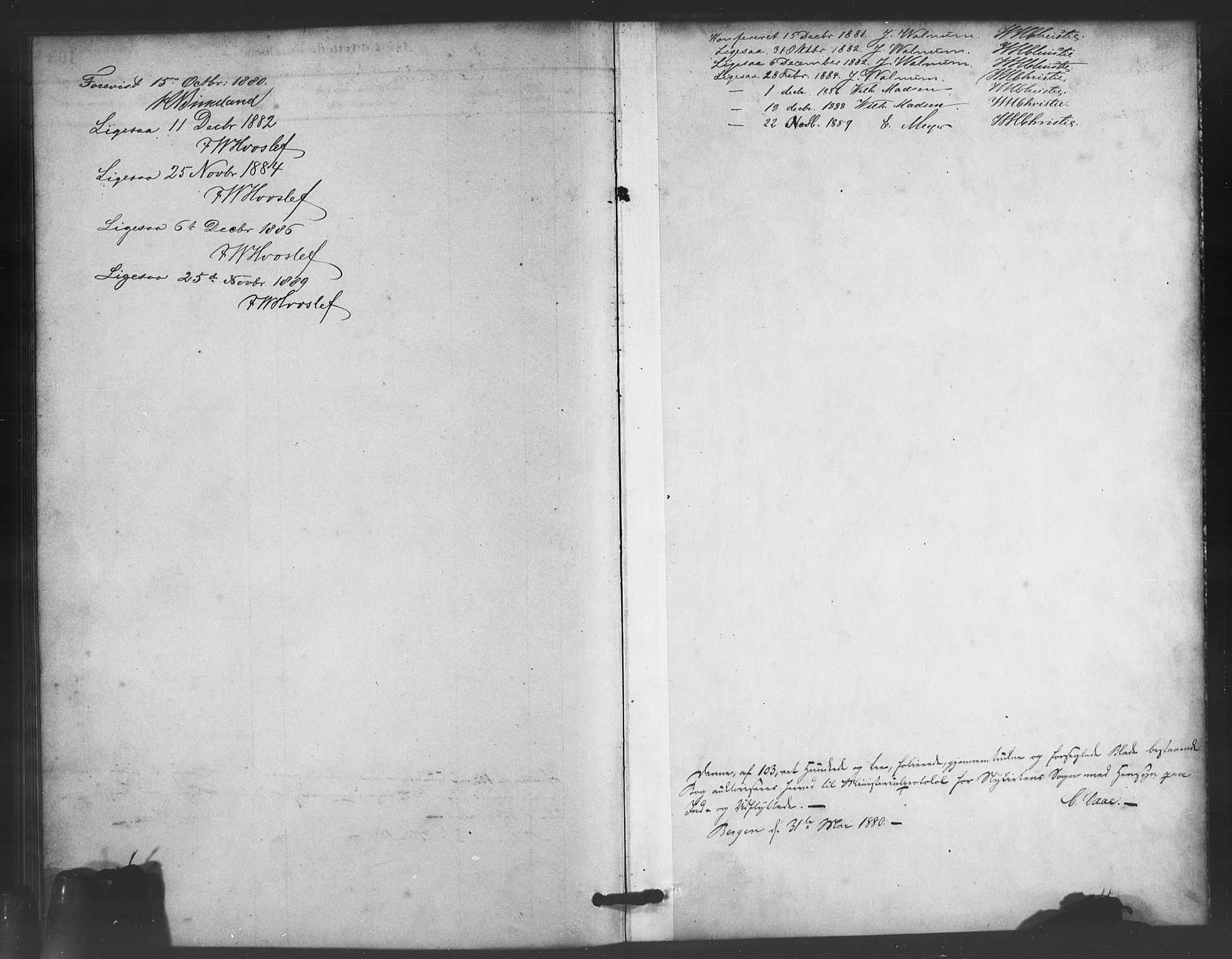 Nykirken Sokneprestembete, SAB/A-77101/H/Haa/L0051: Parish register (official) no. G 3, 1880-1889
