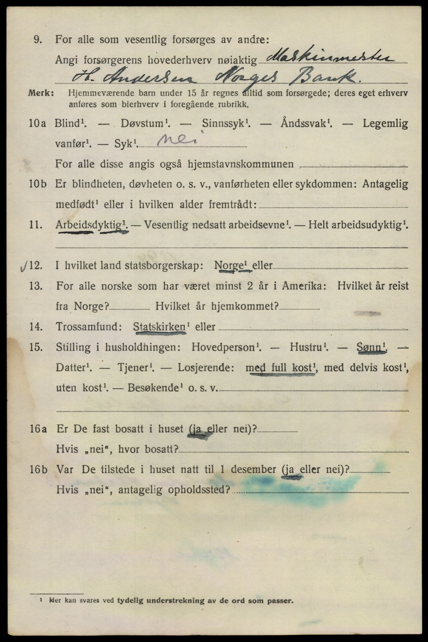 SAO, 1920 census for Kristiania, 1920, p. 150216