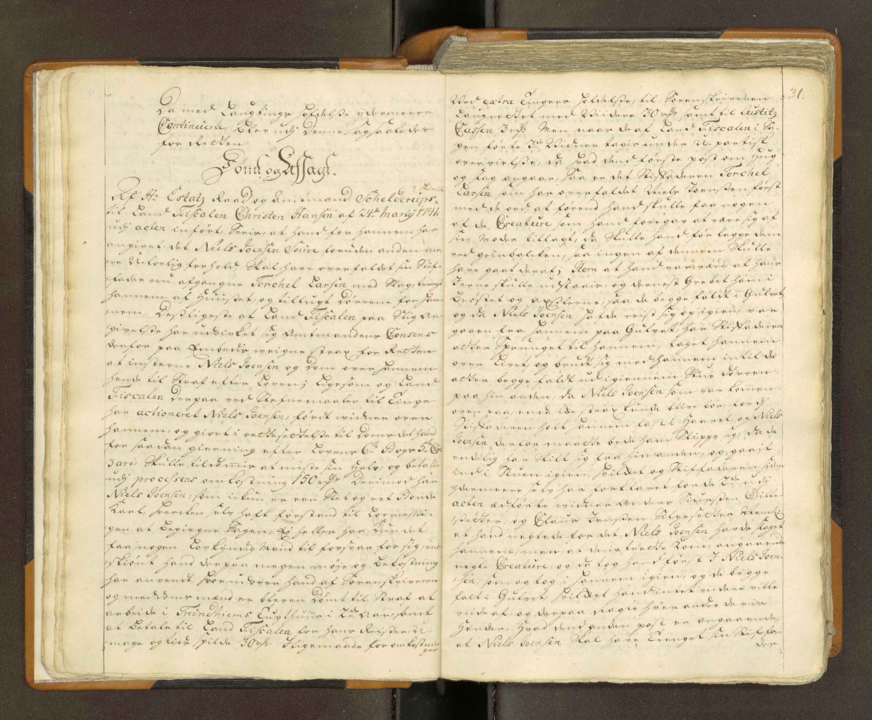 Nordland og Finnmarks lagstol, AV/SAT-A-5608/X/L0010: Domkopibok/justisprotokoll, 1742-1743, p. 30-31