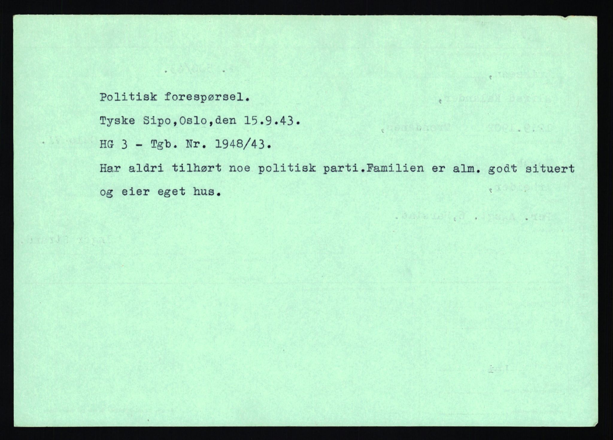 Statspolitiet - Hovedkontoret / Osloavdelingen, AV/RA-S-1329/C/Ca/L0004: Eid - funn av gjenstander	, 1943-1945, p. 2030