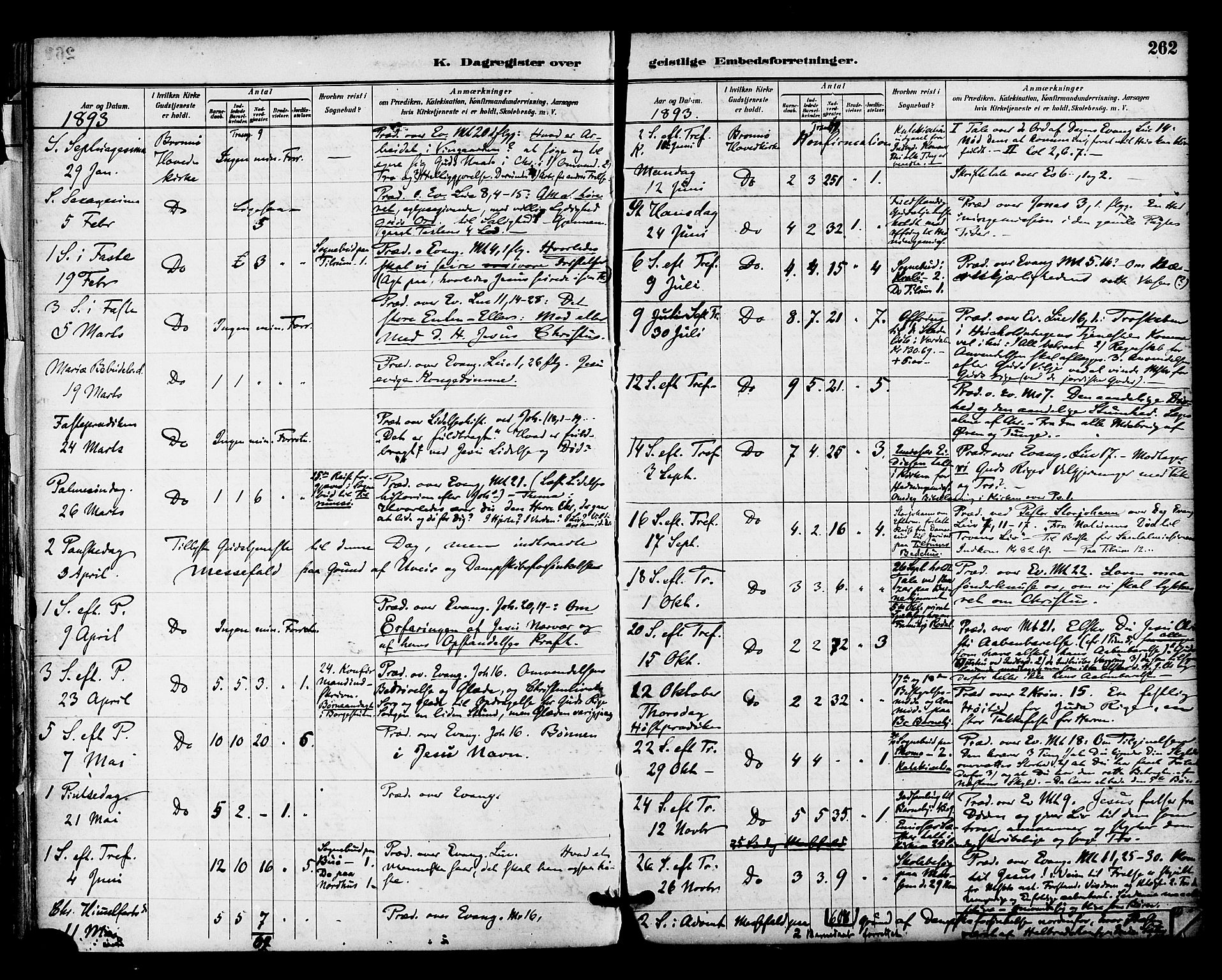 Ministerialprotokoller, klokkerbøker og fødselsregistre - Nordland, SAT/A-1459/813/L0200: Parish register (official) no. 813A10, 1886-1900, p. 262