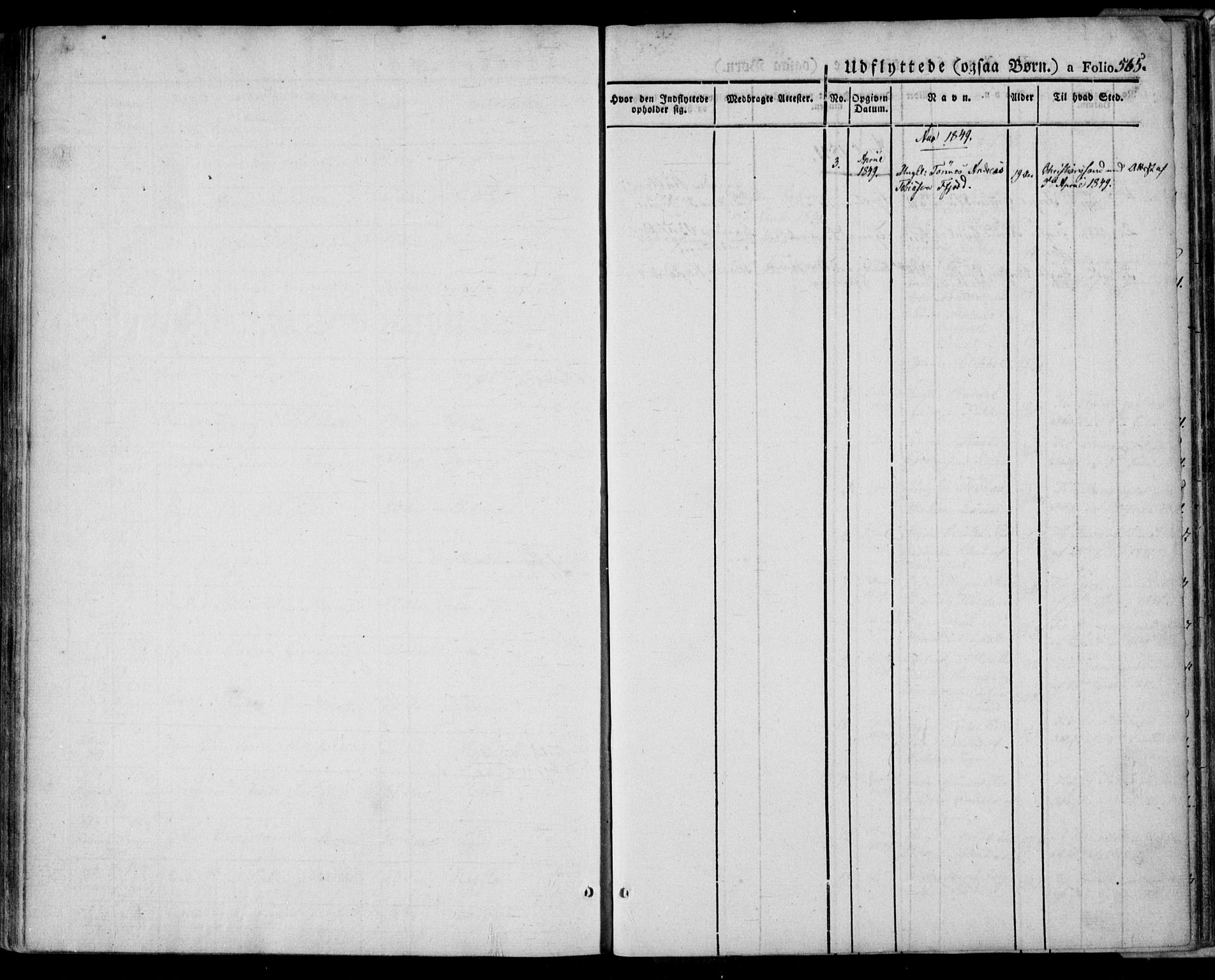 Flekkefjord sokneprestkontor, SAK/1111-0012/F/Fa/Fac/L0004: Parish register (official) no. A 4, 1841-1849, p. 565
