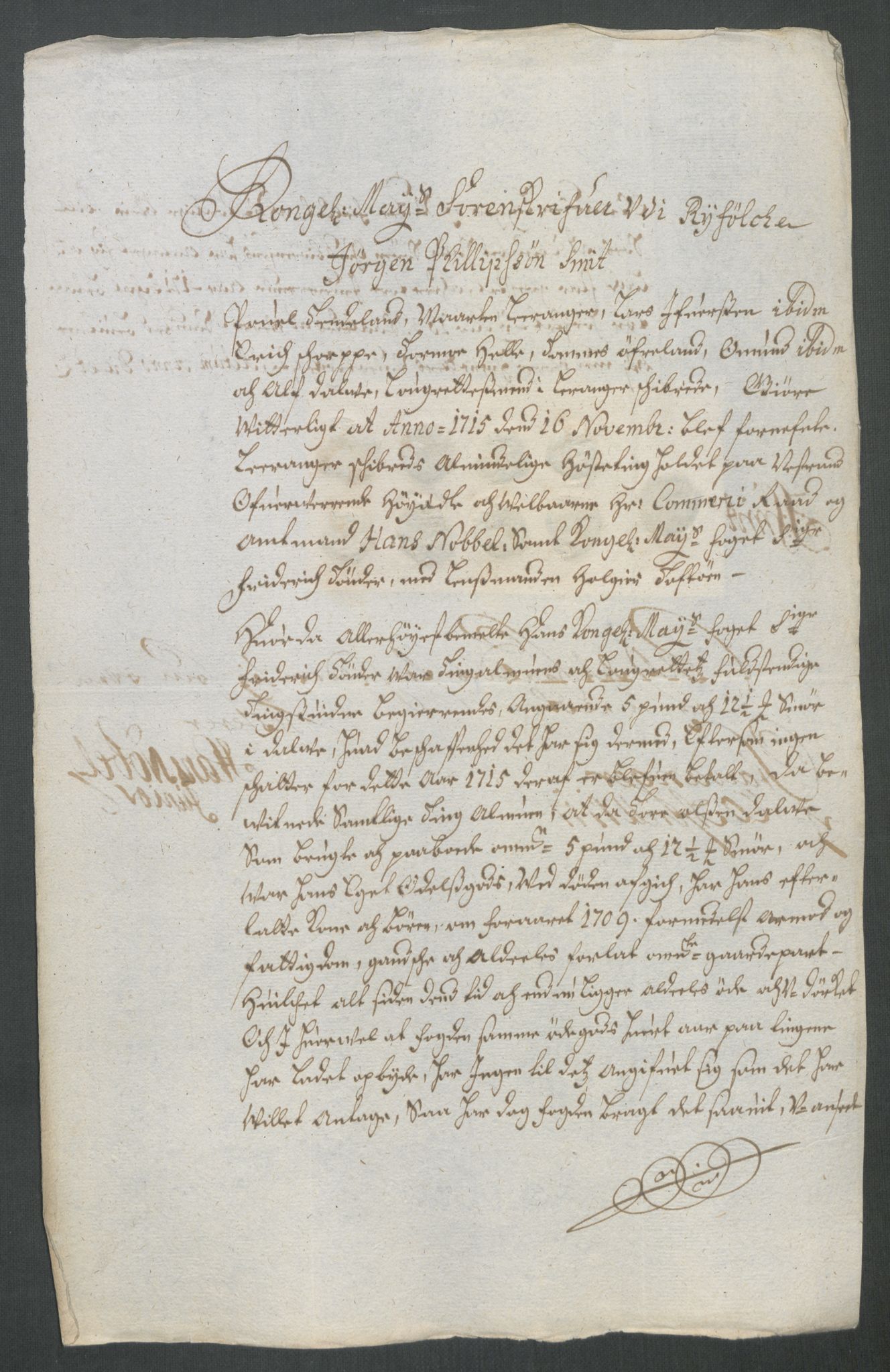 Rentekammeret inntil 1814, Reviderte regnskaper, Fogderegnskap, AV/RA-EA-4092/R47/L2868: Fogderegnskap Ryfylke, 1715, p. 216