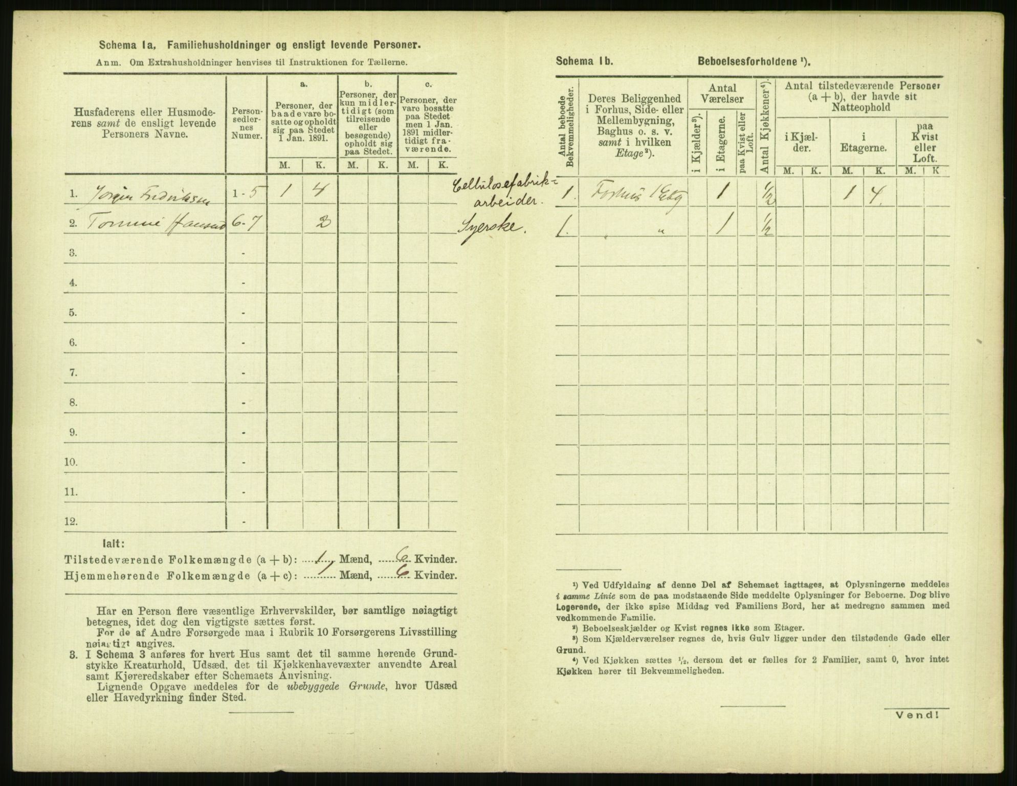 RA, 1891 census for 0806 Skien, 1891, p. 659