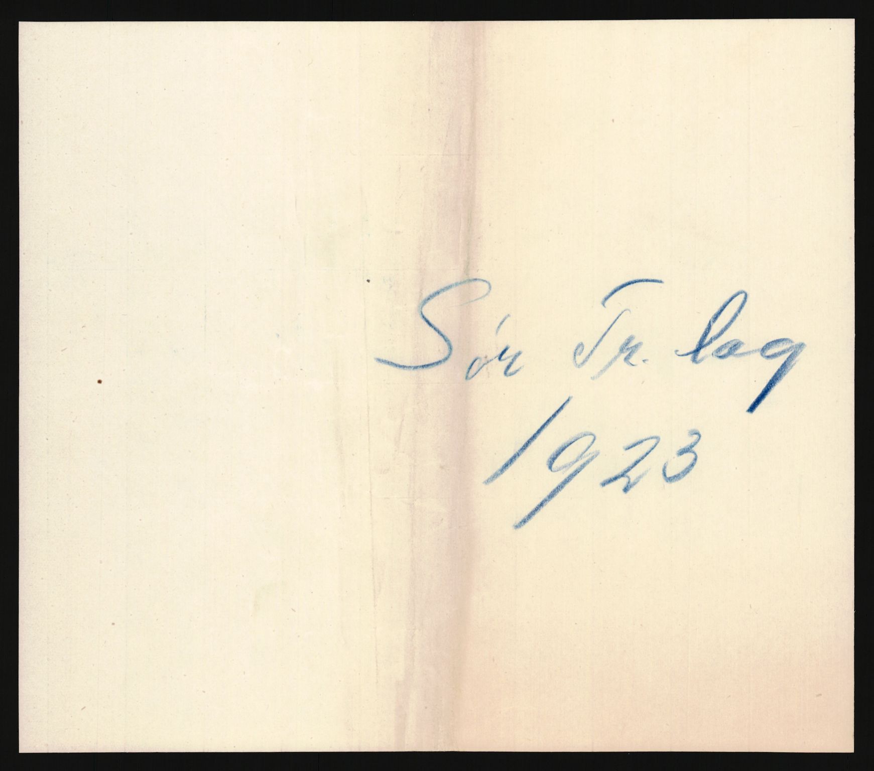 Statistisk sentralbyrå, Sosioøkonomiske emner, Folketellinger, boliger og boforhold, AV/RA-S-2231/F/Fa/L0011: Innvandring. Navn/fylkesvis, 1923, p. 1