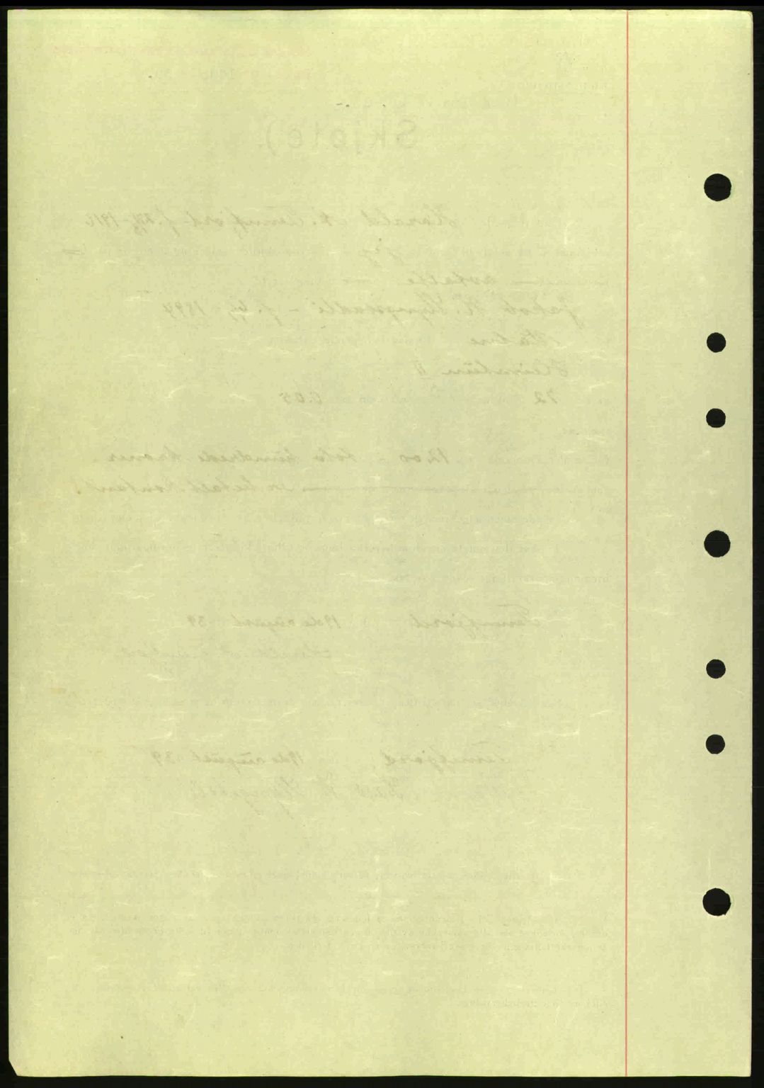Nordre Sunnmøre sorenskriveri, SAT/A-0006/1/2/2C/2Ca: Mortgage book no. A7, 1939-1939, Diary no: : 1405/1939