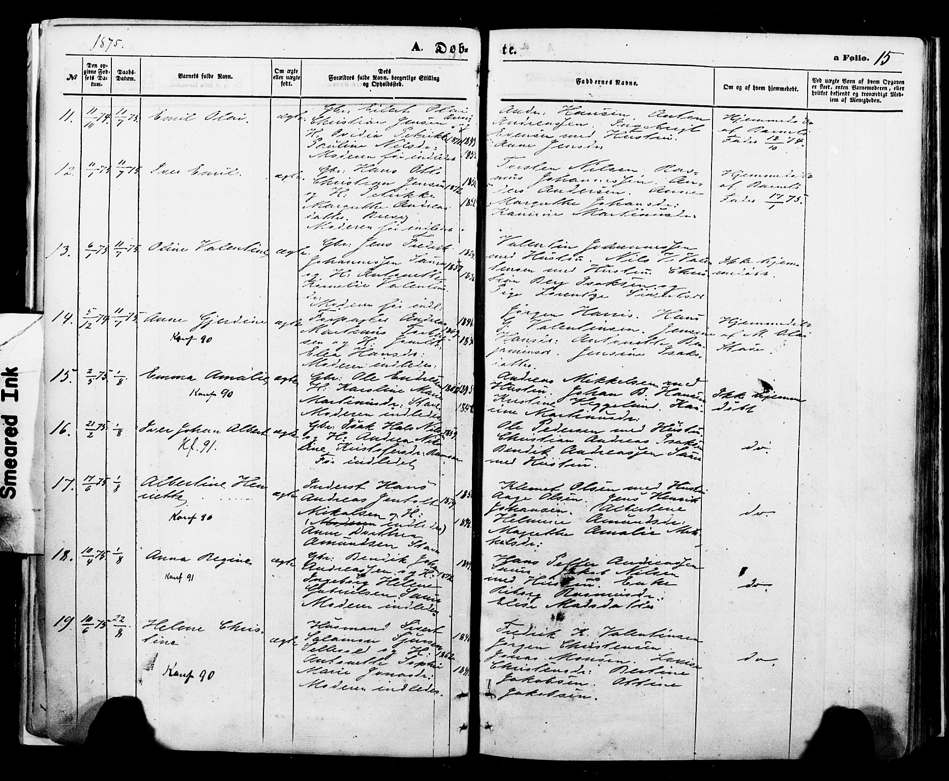 Ministerialprotokoller, klokkerbøker og fødselsregistre - Nordland, AV/SAT-A-1459/897/L1397: Parish register (official) no. 897A05 /1, 1867-1880, p. 15