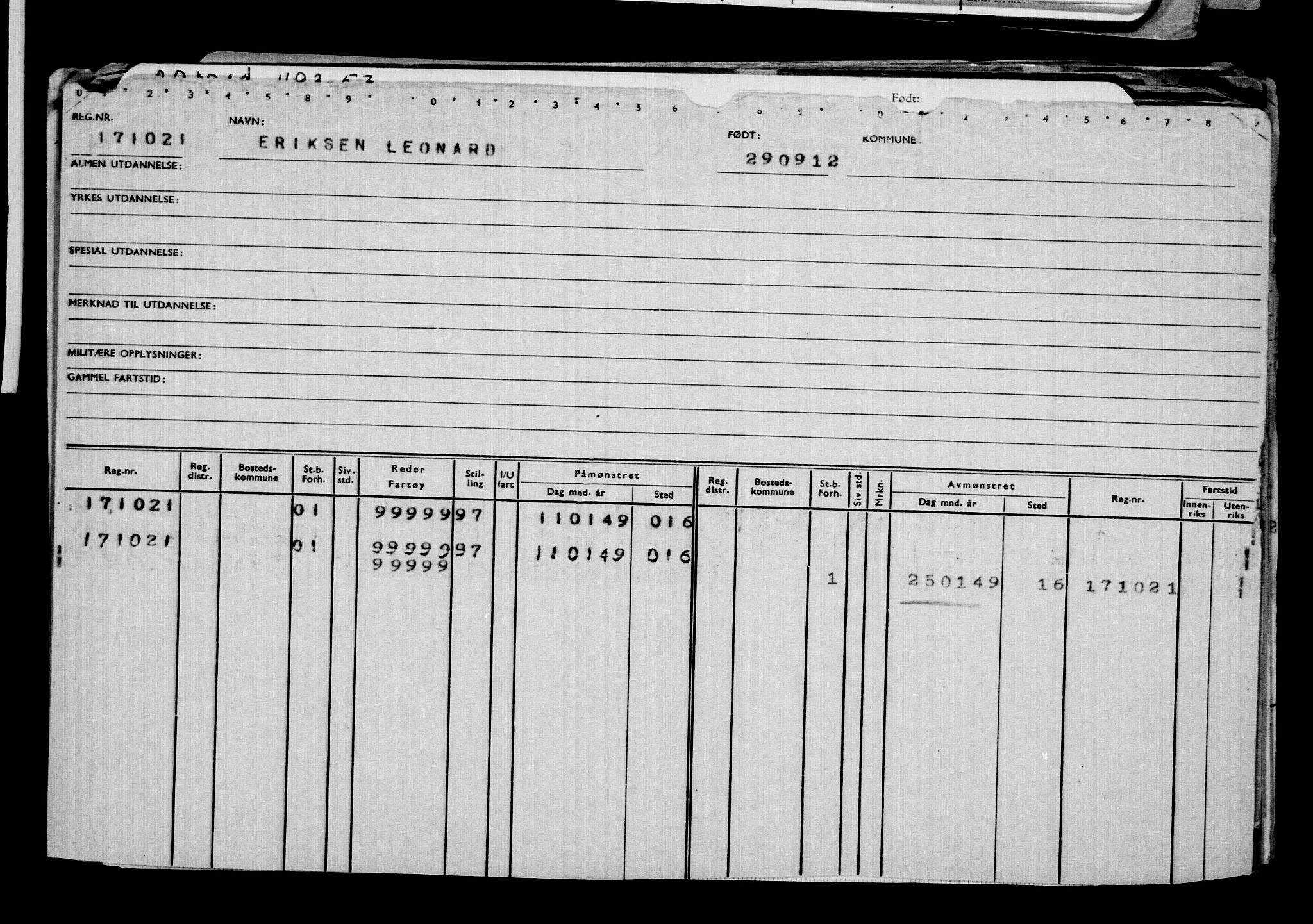 Direktoratet for sjømenn, AV/RA-S-3545/G/Gb/L0107: Hovedkort, 1912, p. 554